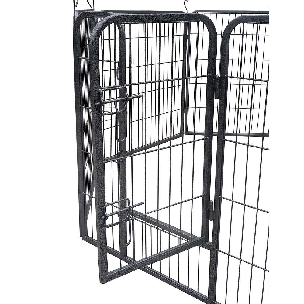 Melko Freigehege Melko Welpenauslauf Freigehege 8 Elemente 80x80cm ohne scharfe Kanten, Keine scharfen Kanten
