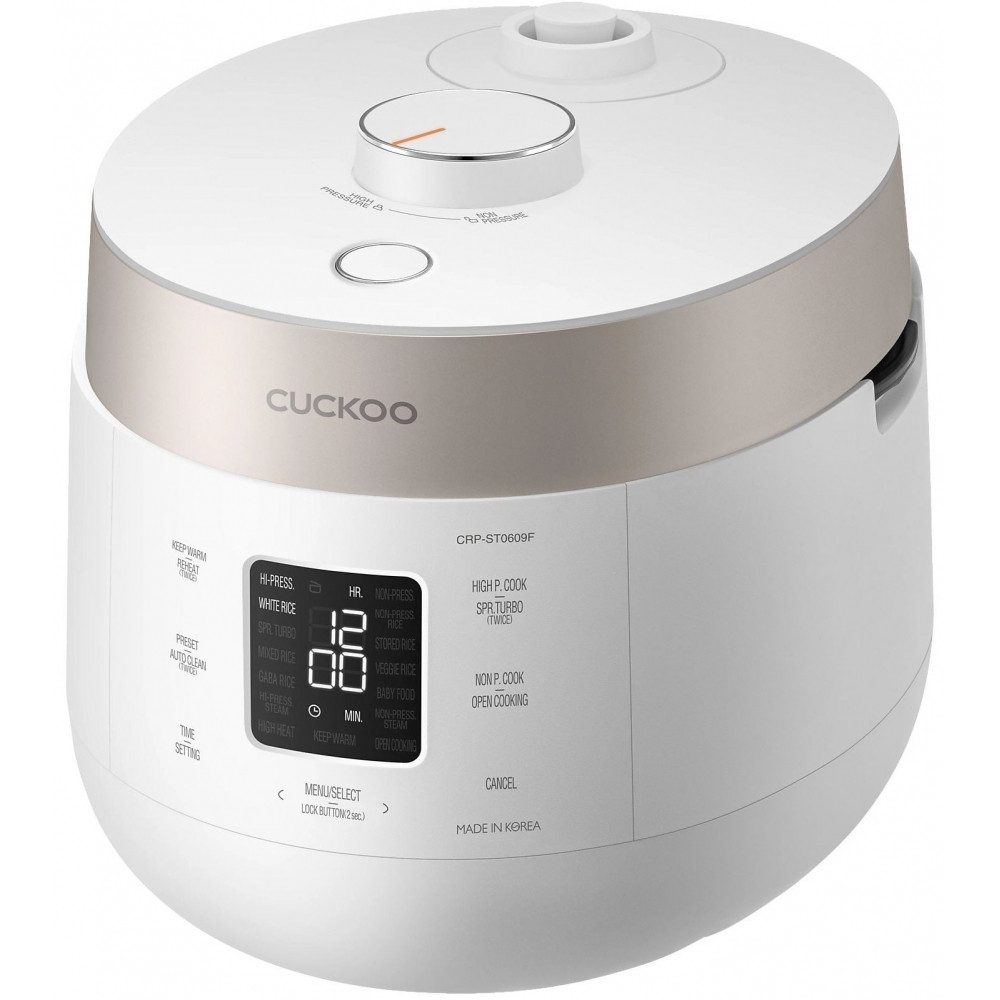 Cuckoo Reiskocher CRP-ST0609F Twin Pressure - Reiskocher - champagner/weiß