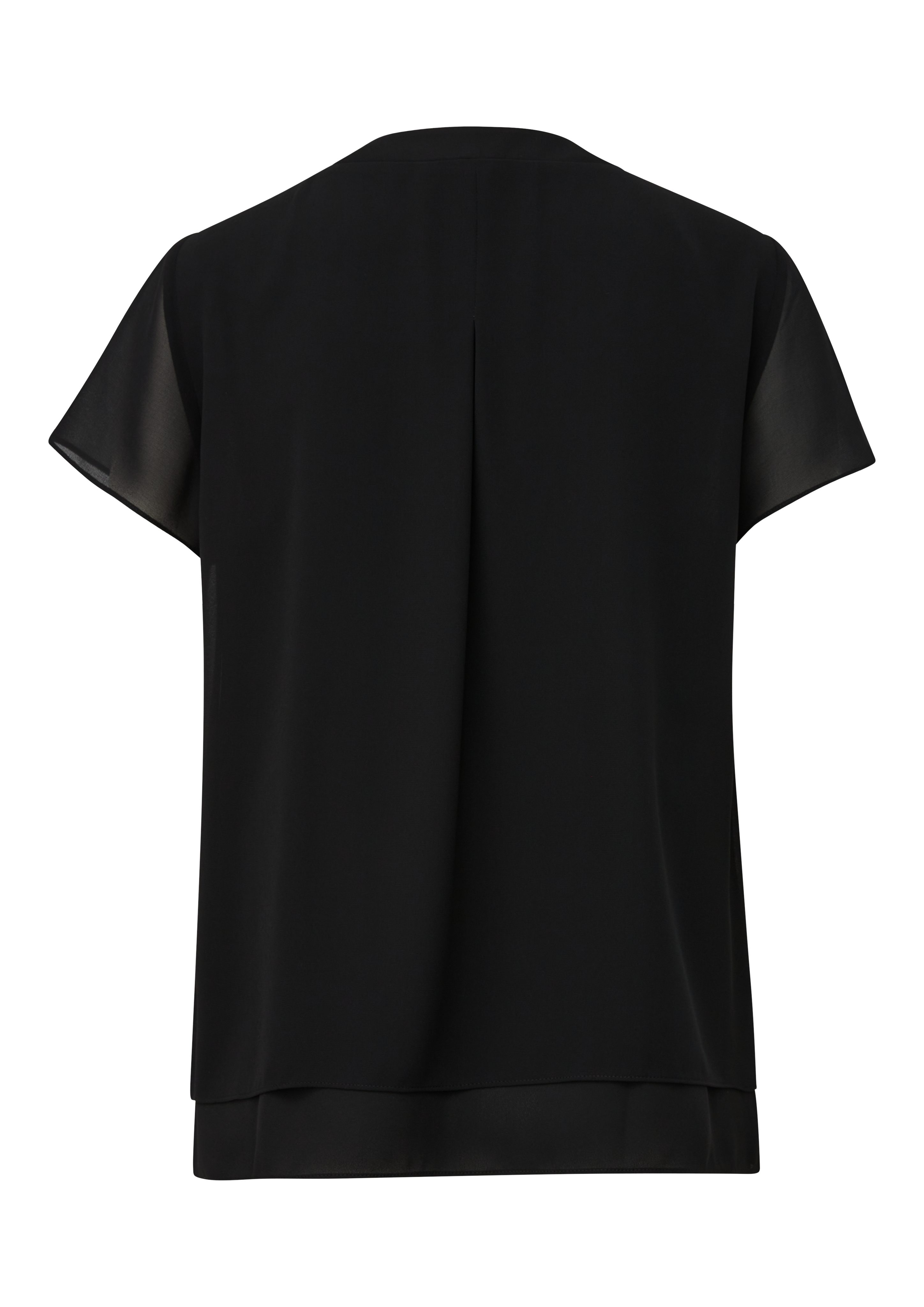 s.Oliver BLACK LABEL Shirtbluse in Doppel-Layer-Optik und mit V-Ausschnitt
