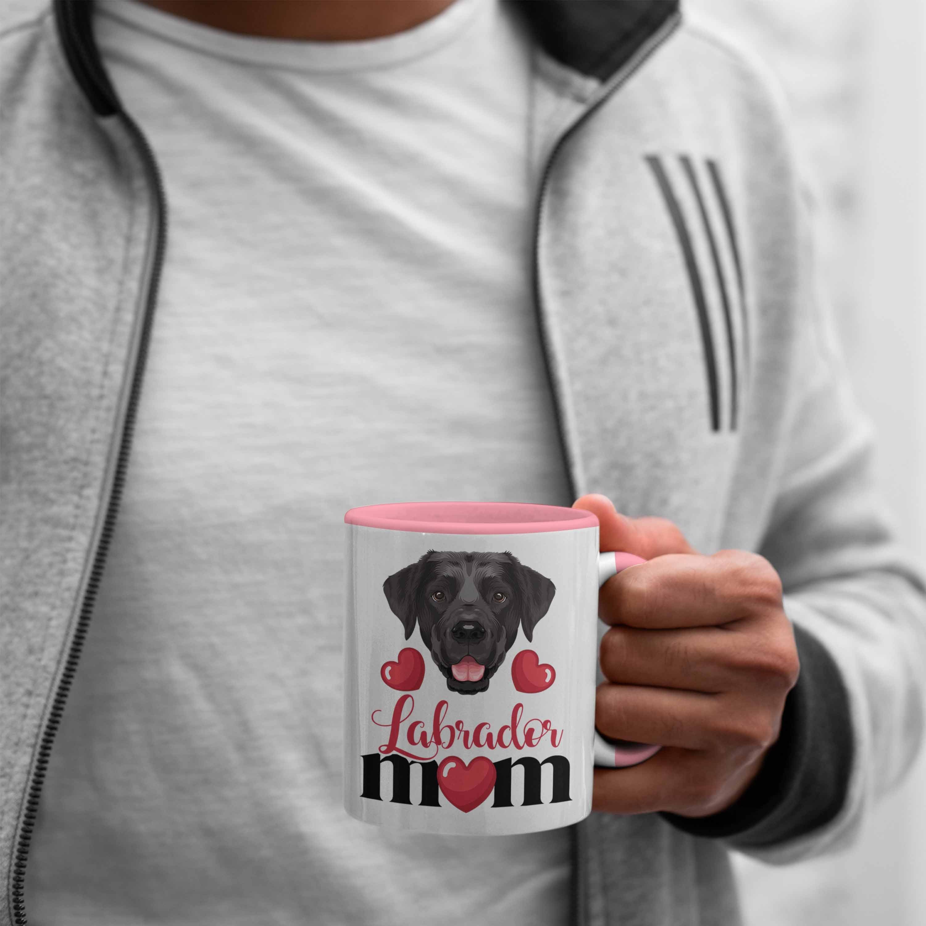Tasse Lustiger Rosa Geschenk Labrador Geschenkidee Besitzer Mom Tasse Mama Spruch Trendation