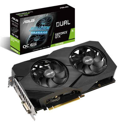 Asus NVIDIA GeForce GTX 1660 Super Dual OC 6G Grafikkarte (6 GB, GDDR6, HDMI, DVI, DisplayPort, PCIe 3.0, für Gaming, DUAL-GTX1660S-O6G-EVO)