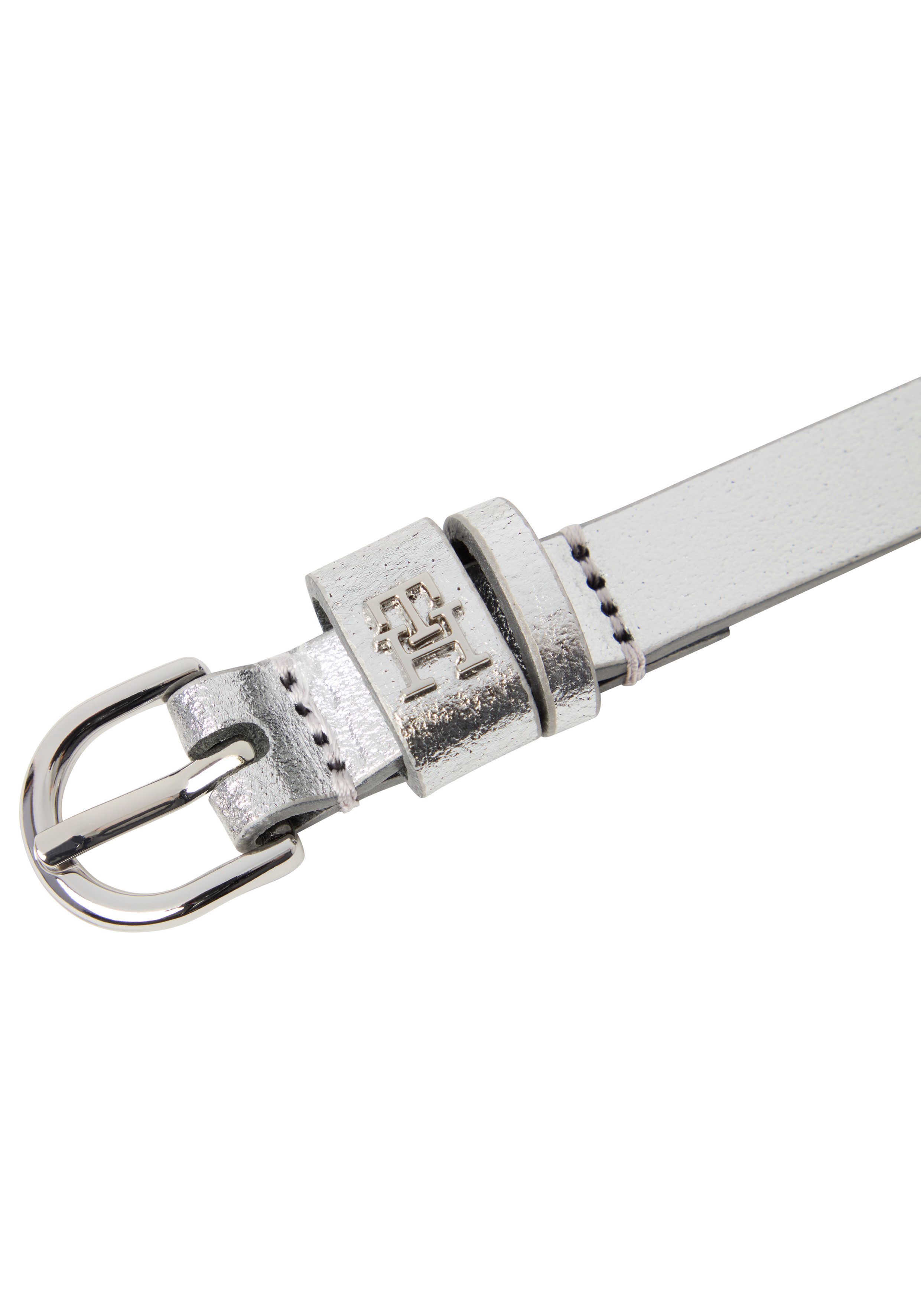 Tommy Hilfiger Ledergürtel Metallic-Finish, Leder günstig online kaufen