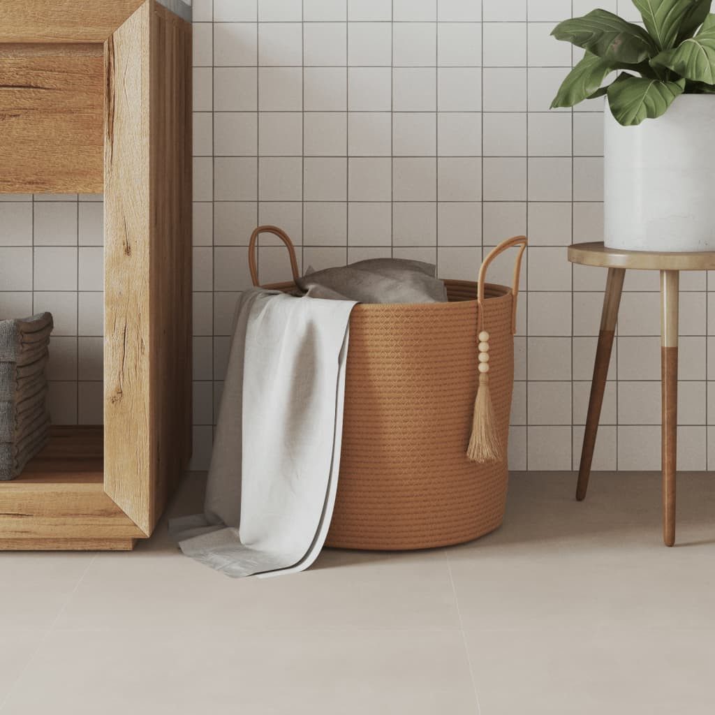 vidaXL Aufbewahrungskorb Aufbewahrungskorb Braun Ø40x35 cm günstig online kaufen