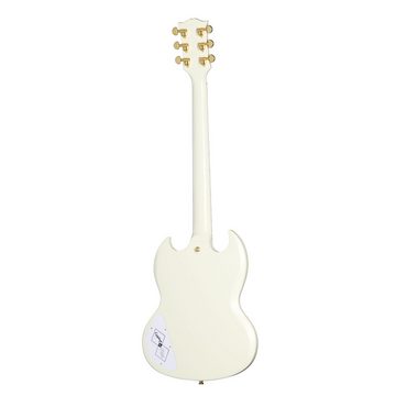 Epiphone E-Gitarre, 1963 Les Paul SG Custom with Maestro Vibrola Classic White - Single