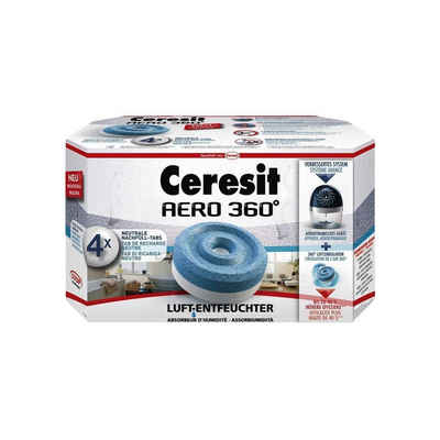 Ceresit Luftentfeuchter Henkel Ceresit Luft-Entfeuchter-Tabs AERO 360 Nachfüller 4x450g Granul