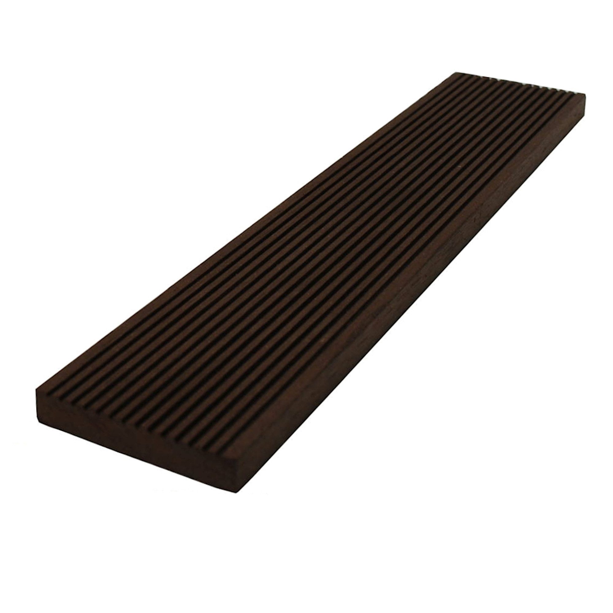 WPC Profi Terrassendielen Abschlussleiste Flachleiste redwood braun, (Abschlussleiste, 1-St., Flachleiste 55x10x1950 mm)