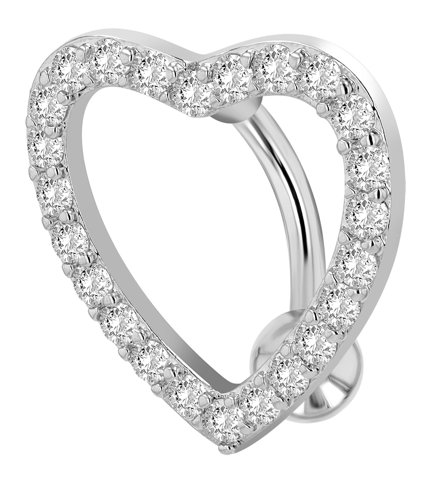 AKZENT Bauchnabelpiercing Elvi Edelstahl silber günstig online kaufen