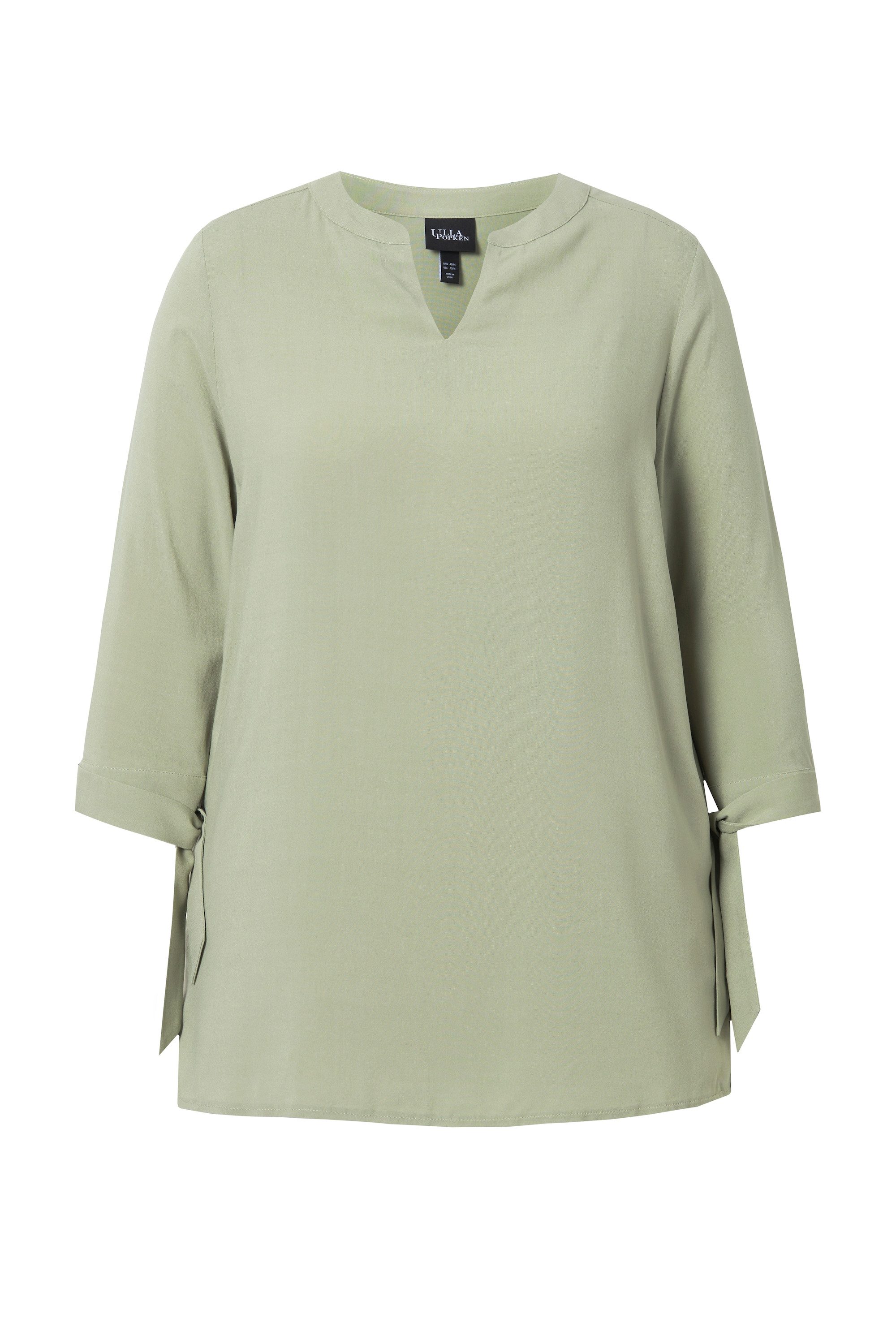 Ulla Popken Longbluse Bluse Ärmelschleife A-Linie günstig online kaufen