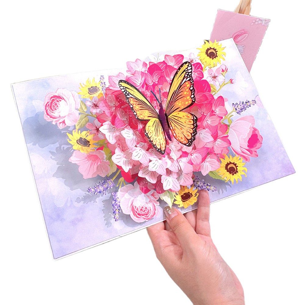 Bomiclss Grußkarten Muttertagskarte,Papier Muttertag,3D Pop Up Grußkarte für Mama