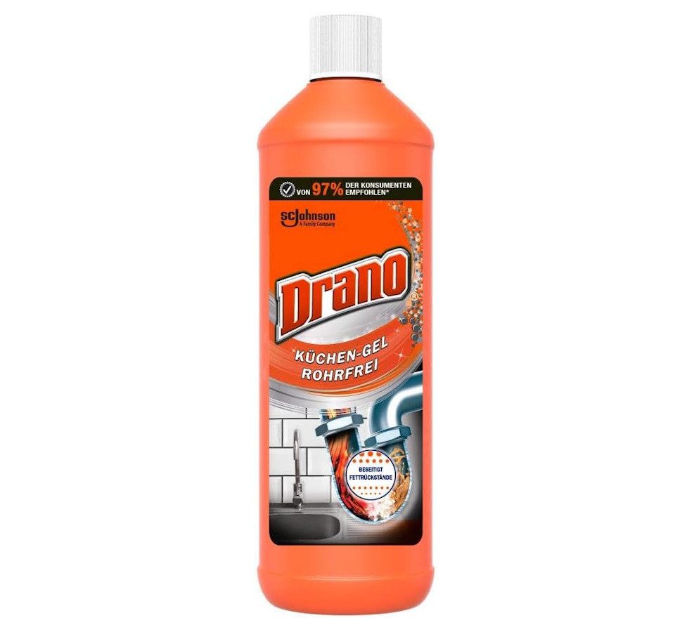 Drano Küchen-Gel Rohrfrei Abflussreiniger, 1000 ml Rohrreiniger