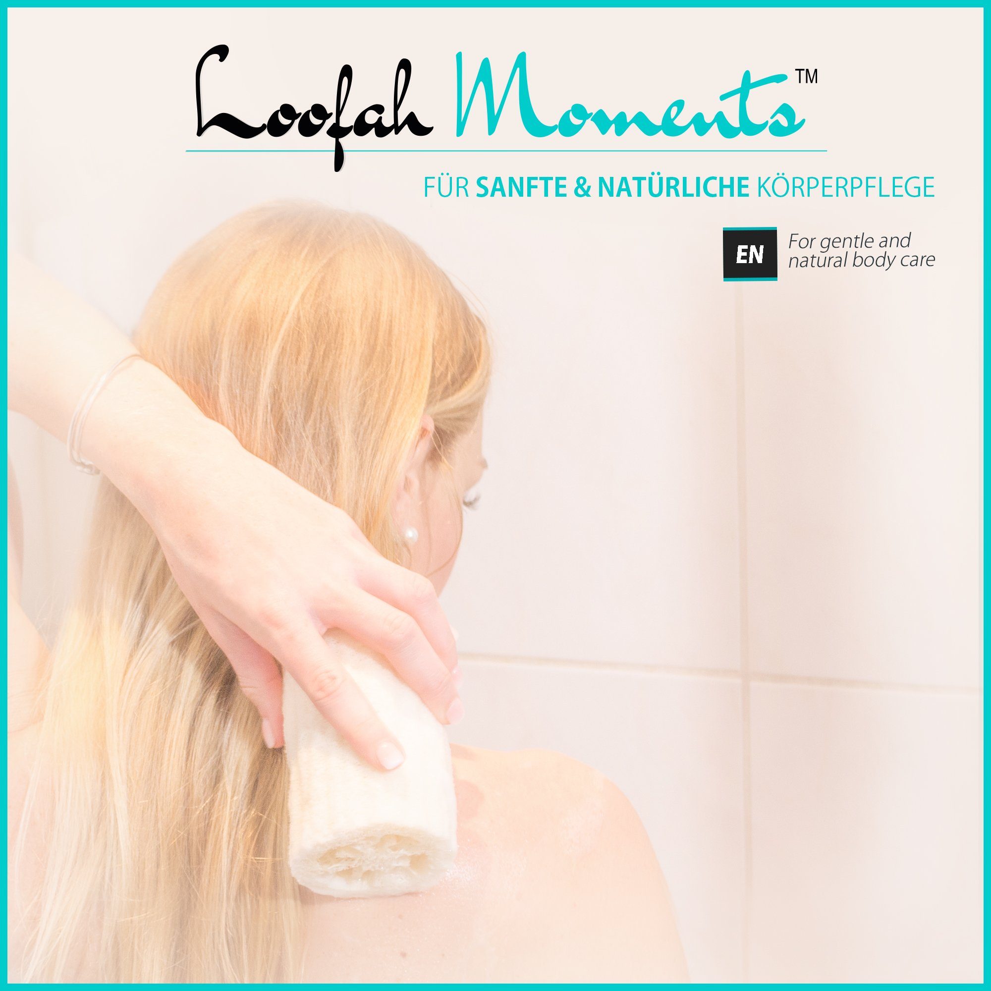 Loofah Moments Massageschwamm Loofah Moments Luffaschwamm, Plastikfrei & Ungebleicht, Naturprodukt, sanftes Peeling
