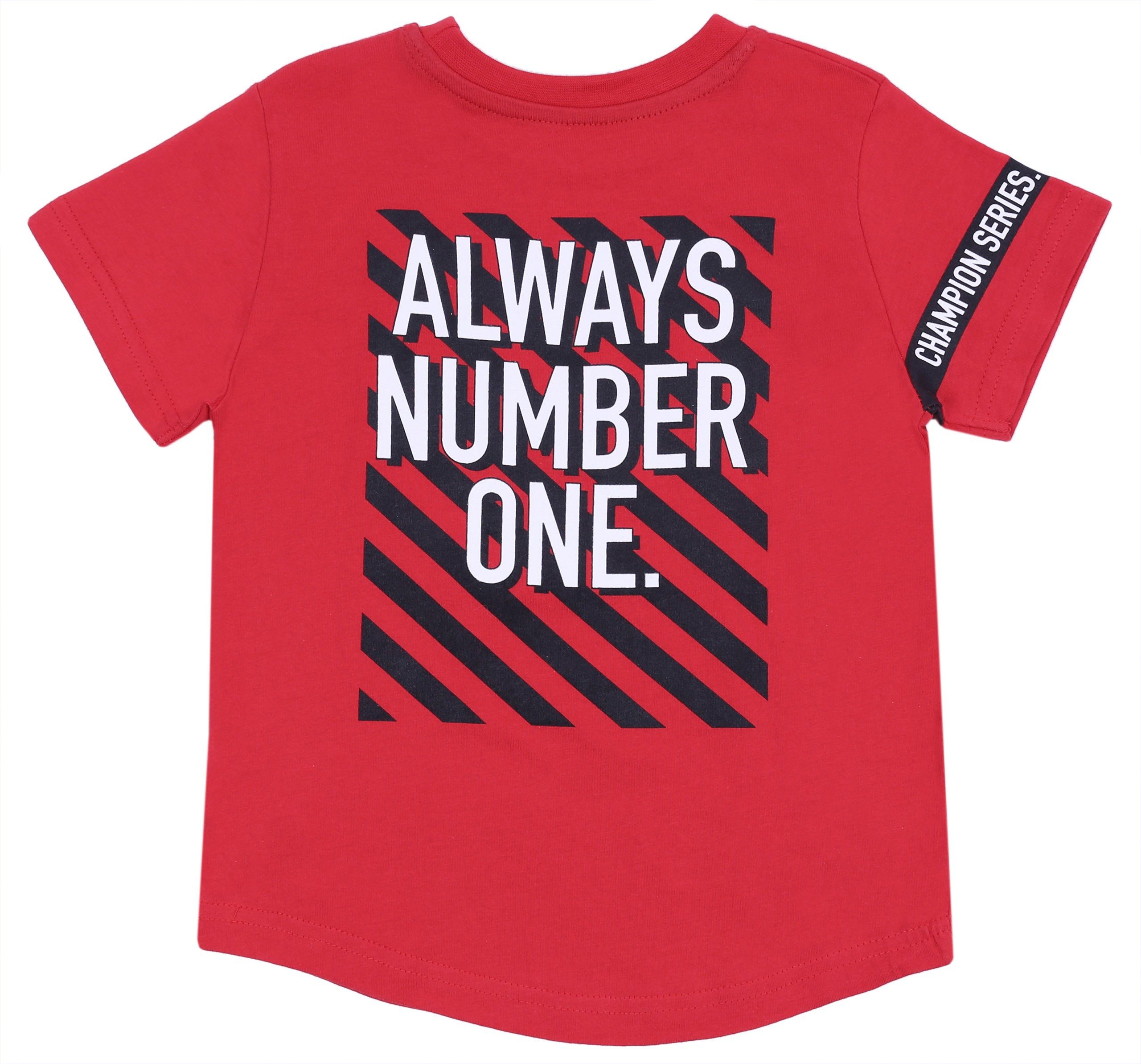 Kurzarmbluse Rotes T-Shirt 6-7 Jahre