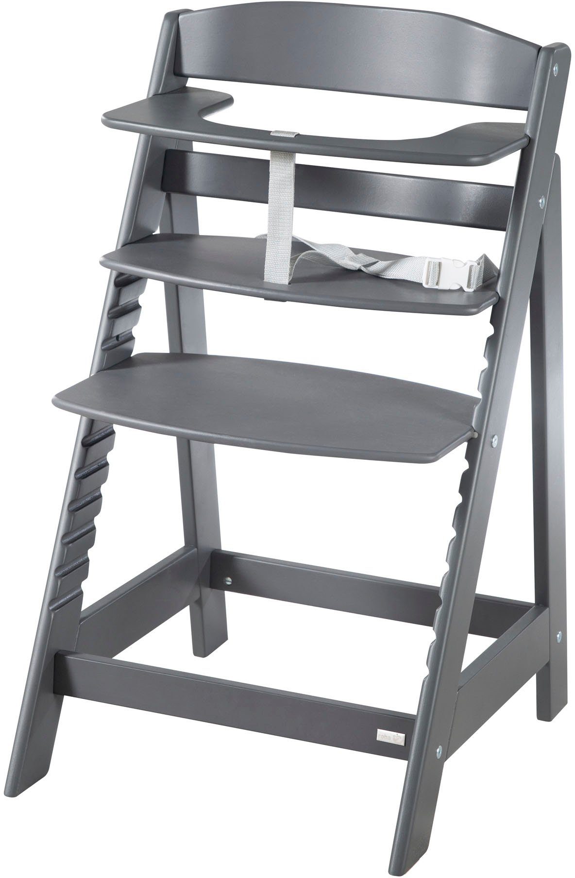 roba® Hochstuhl Sit Up Flex, aus Holz grau