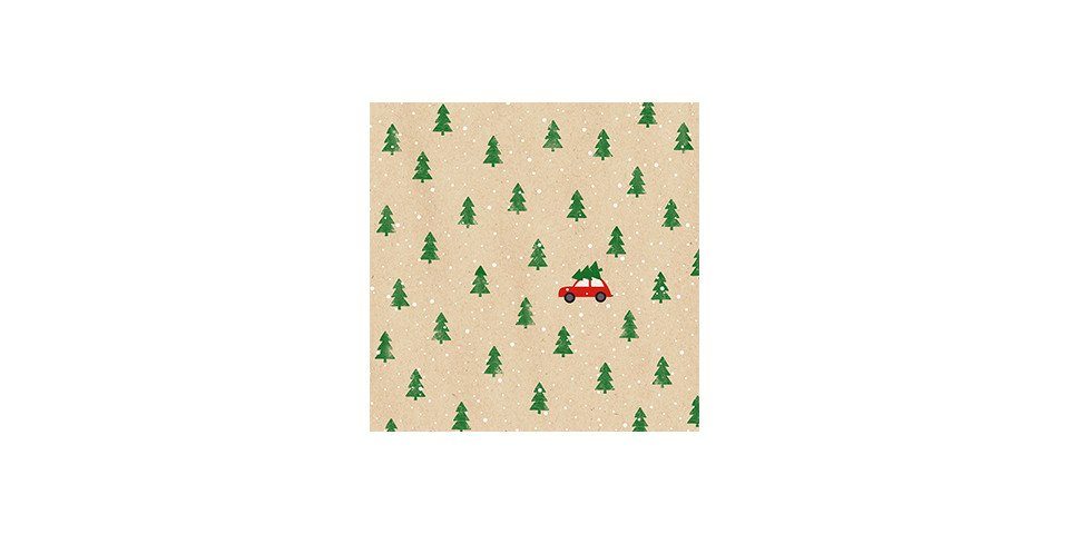 Braun+Company Atelier Weihnachtsfigur Braun & Company Servietten By Nature Little red