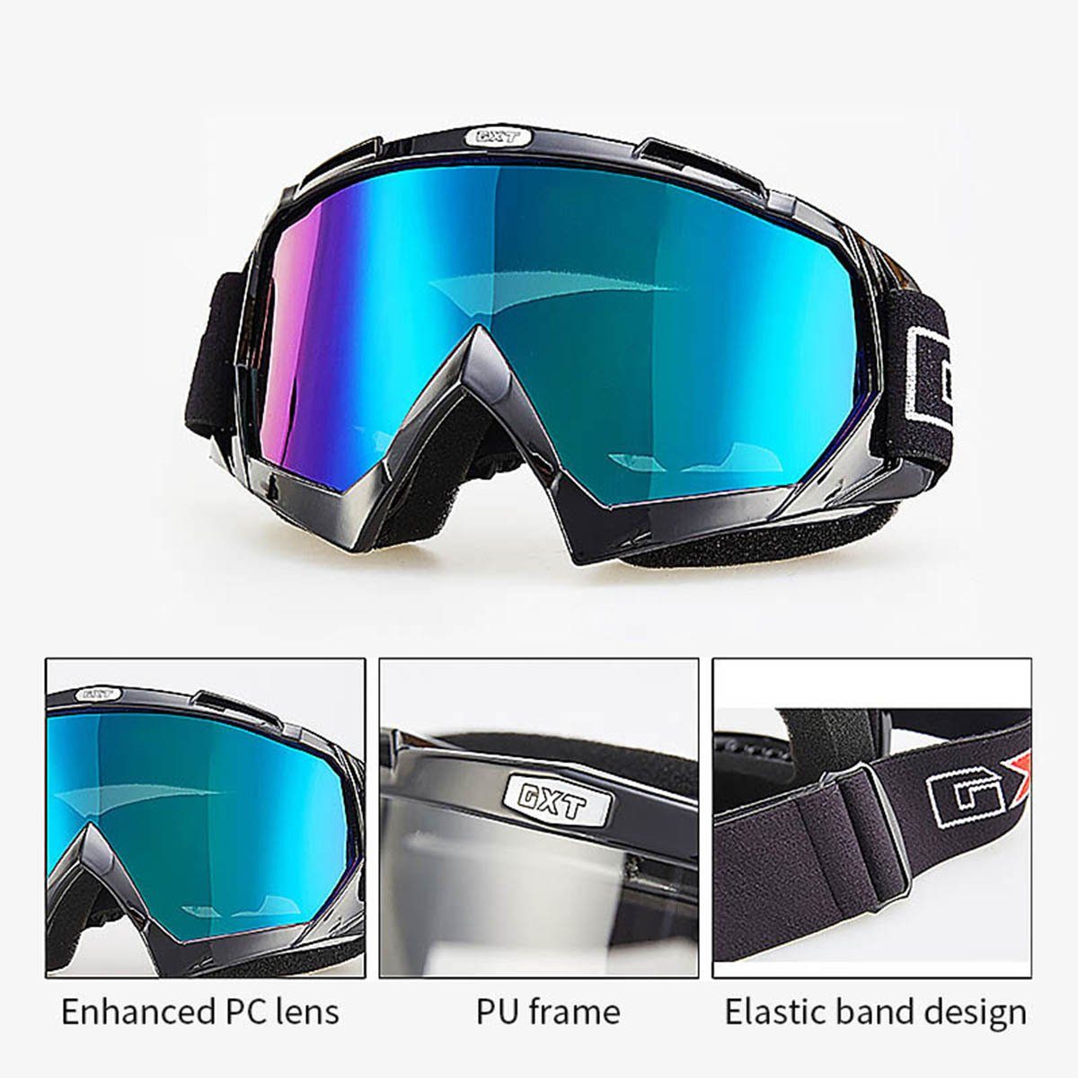 Glas Bike Blusmart Skibrille Brille Brille Winddicht Motocross 16 Skifahren DH MTB ATV Moto