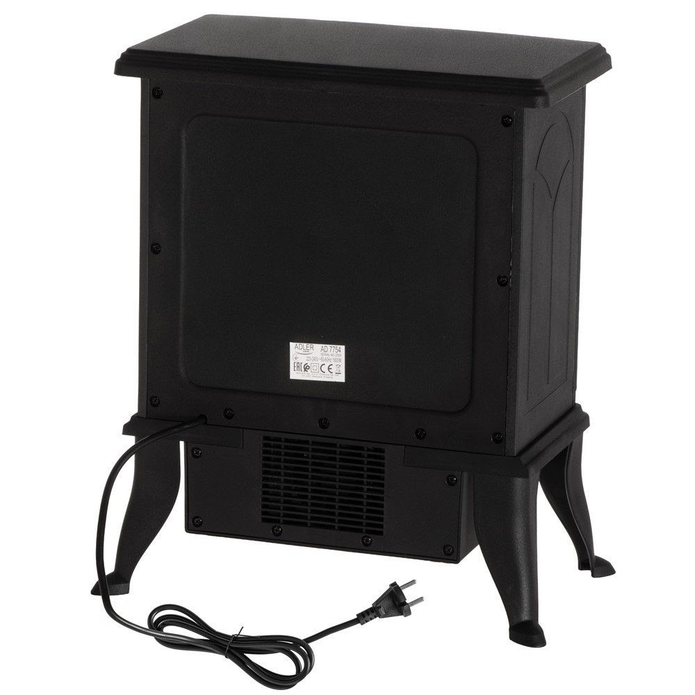 ADLER EUROPE Elektrokamin AD 7754 Kaminofen mit 3D Flammeneffekt Keramikheizung, Standkamin mit Echtflammenoptik gemütlich cozy – Bild 5 von 5