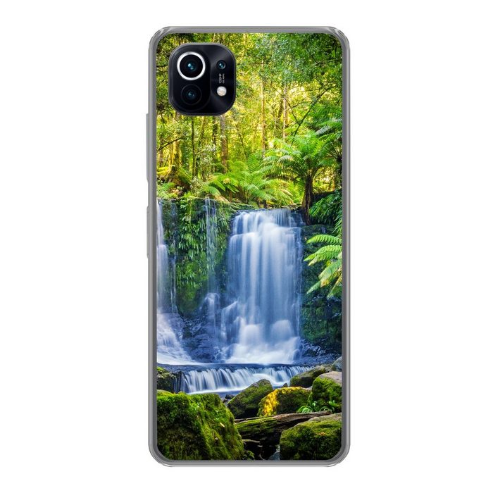 MuchoWow Handyhülle Dschungel - Wasserfall - Australien - Pflanzen - Natur Phone Case Handyhülle Xiaomi Mi 11 Silikon Schutzhülle