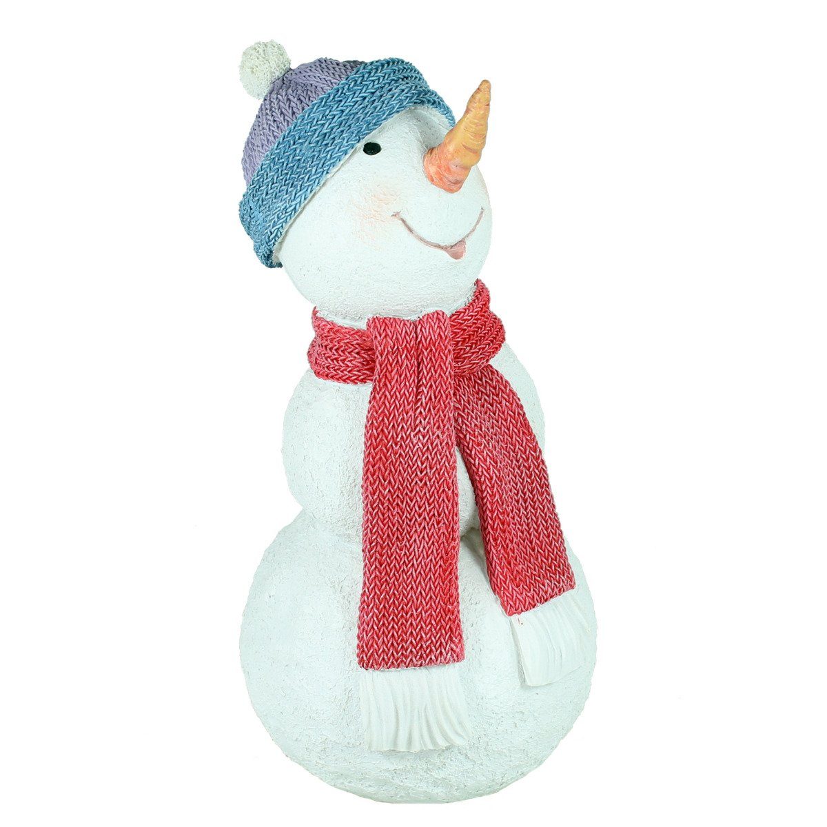 Schneemann Weihnachtsdeko auch colourliving Weihnachtsfiguren Handbemalt, Schal mit geeignet, Fensterdeko als Deko, Figur Weihnachtsfigur