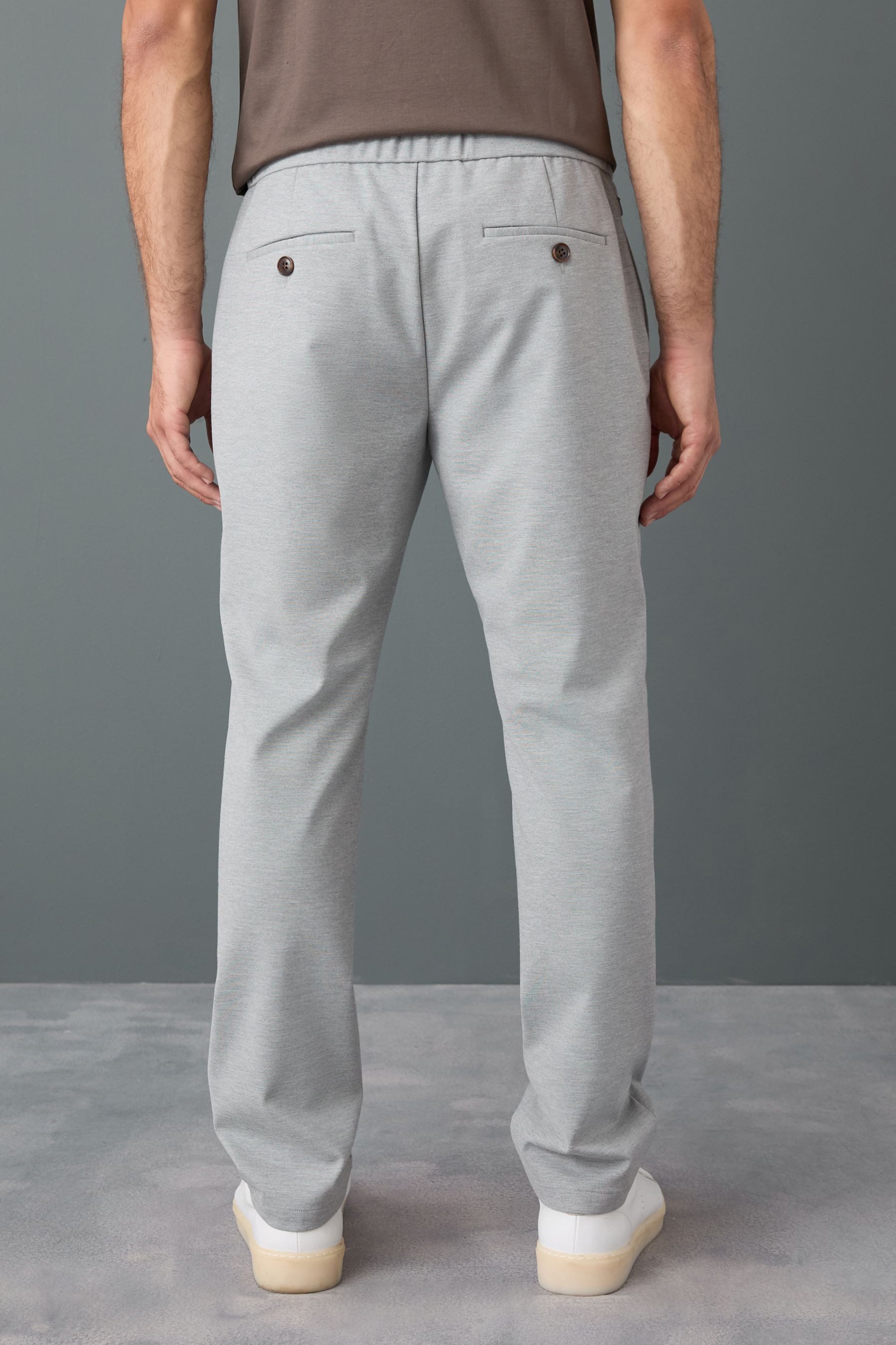 Next Dehnbund-Hose Elegante Slim Fit Hose mit Elastikbund und Wolle (1-tlg)