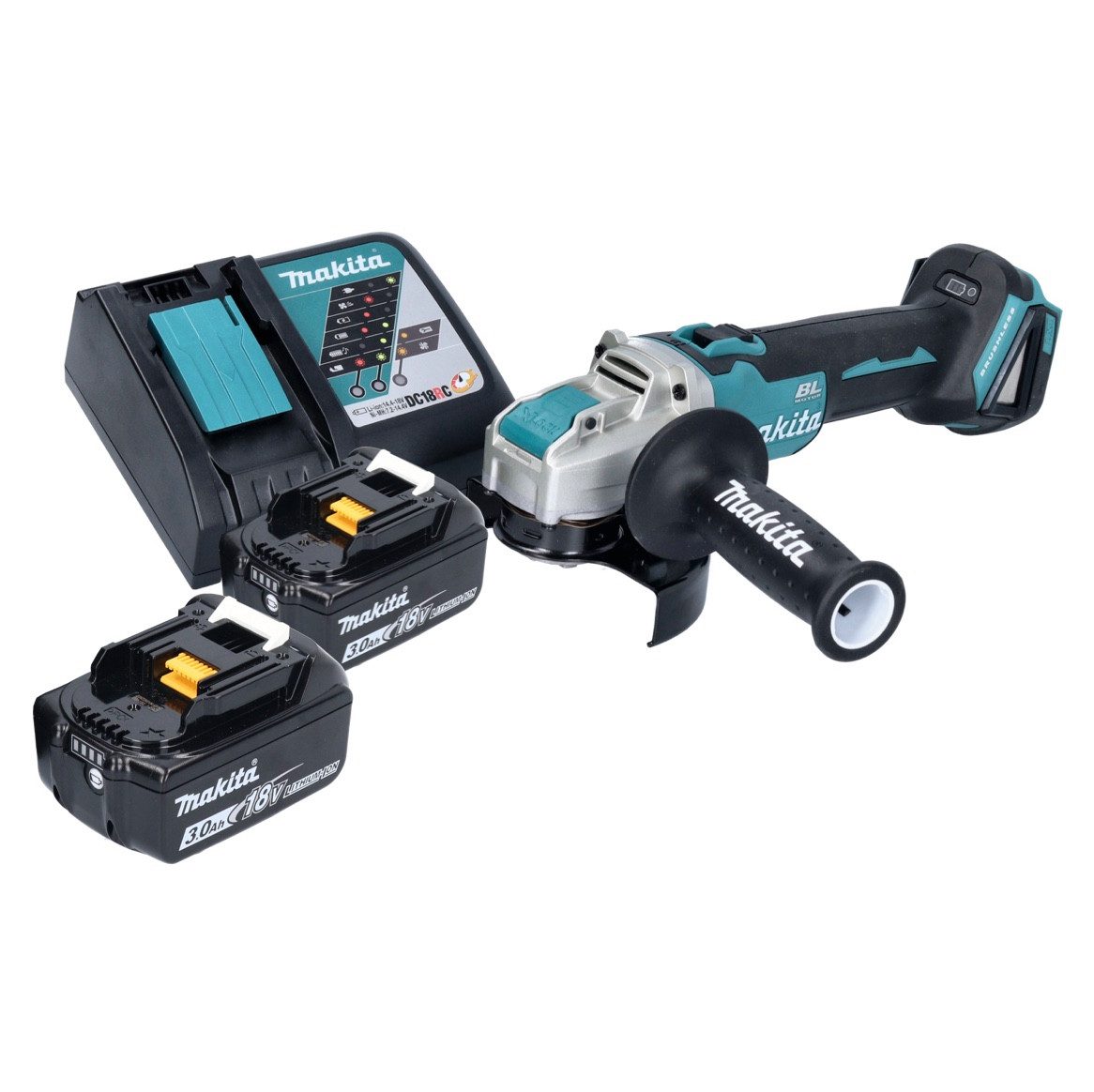 Thumbnail - Makita Winkelschleifer DGA 521 RFX1 Akku Winkelschleifer 18 V 125 mm X-LOCK Brushless + 2x A
