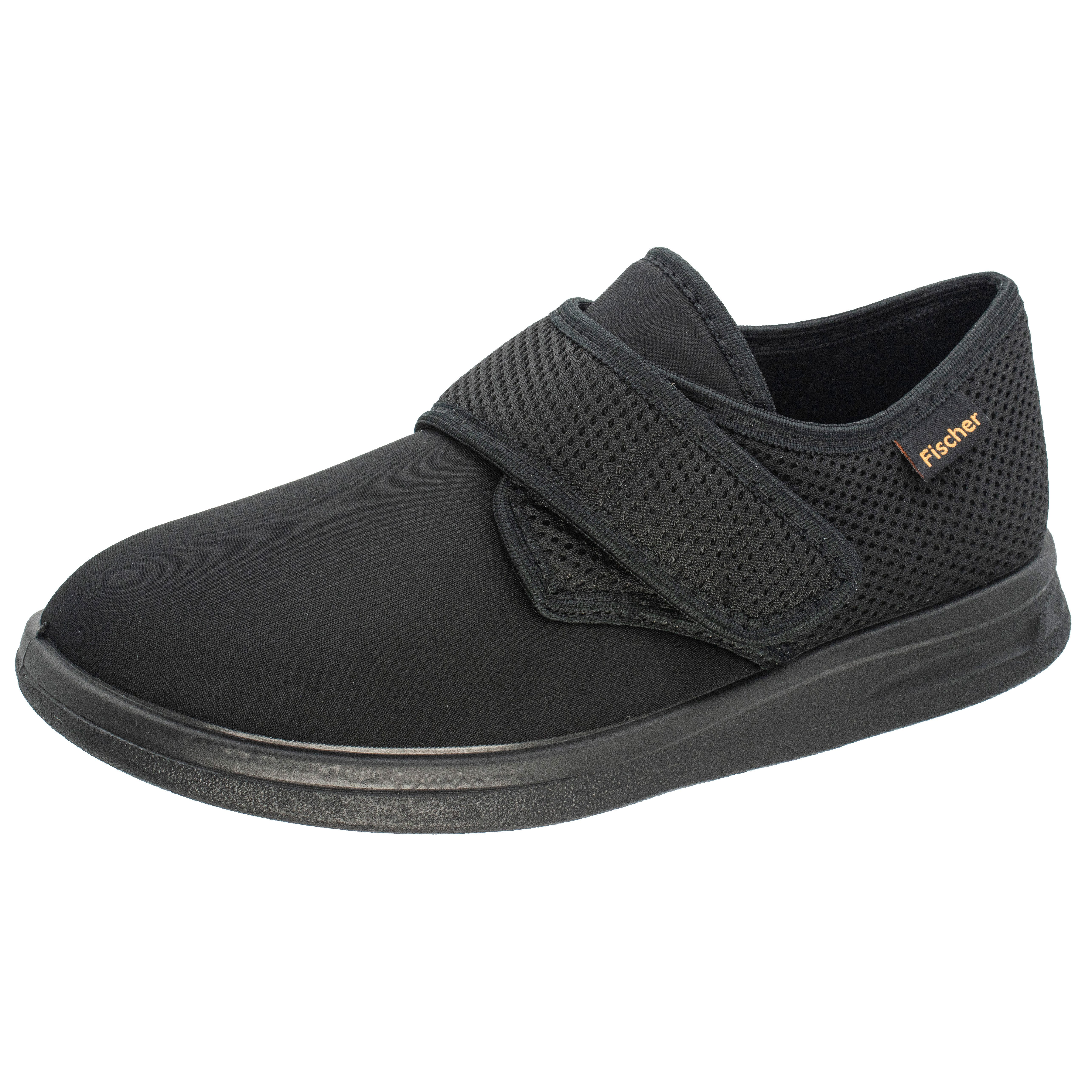 Fischer-Markenschuh Ortho Klettschuh aus Stretch mit Mesh, Weite K, Einlegesohle herausnehmbar