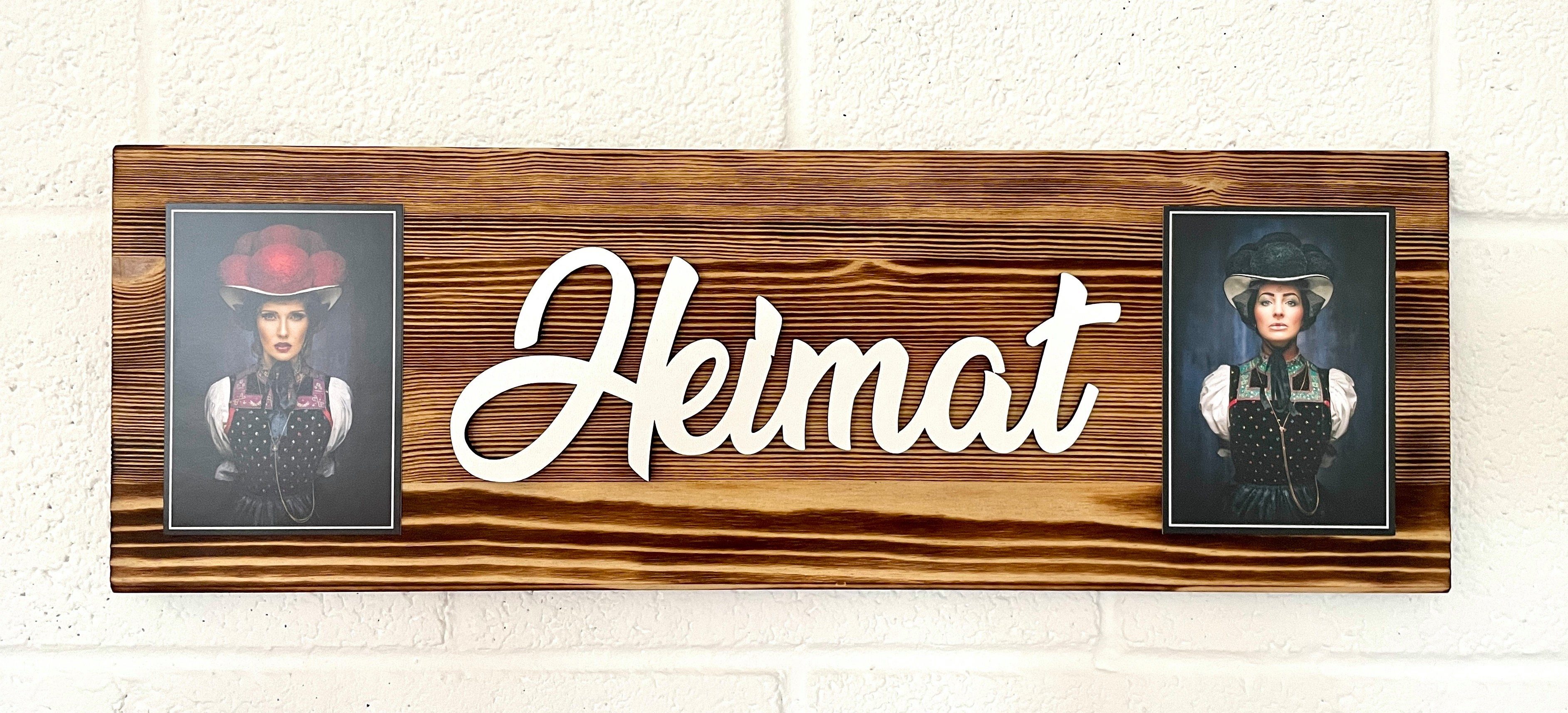 Luna24 simply great ideas... Holzbild Black Forest Schwarzwald Dekobrett Monika mit Schriftzug Heimat