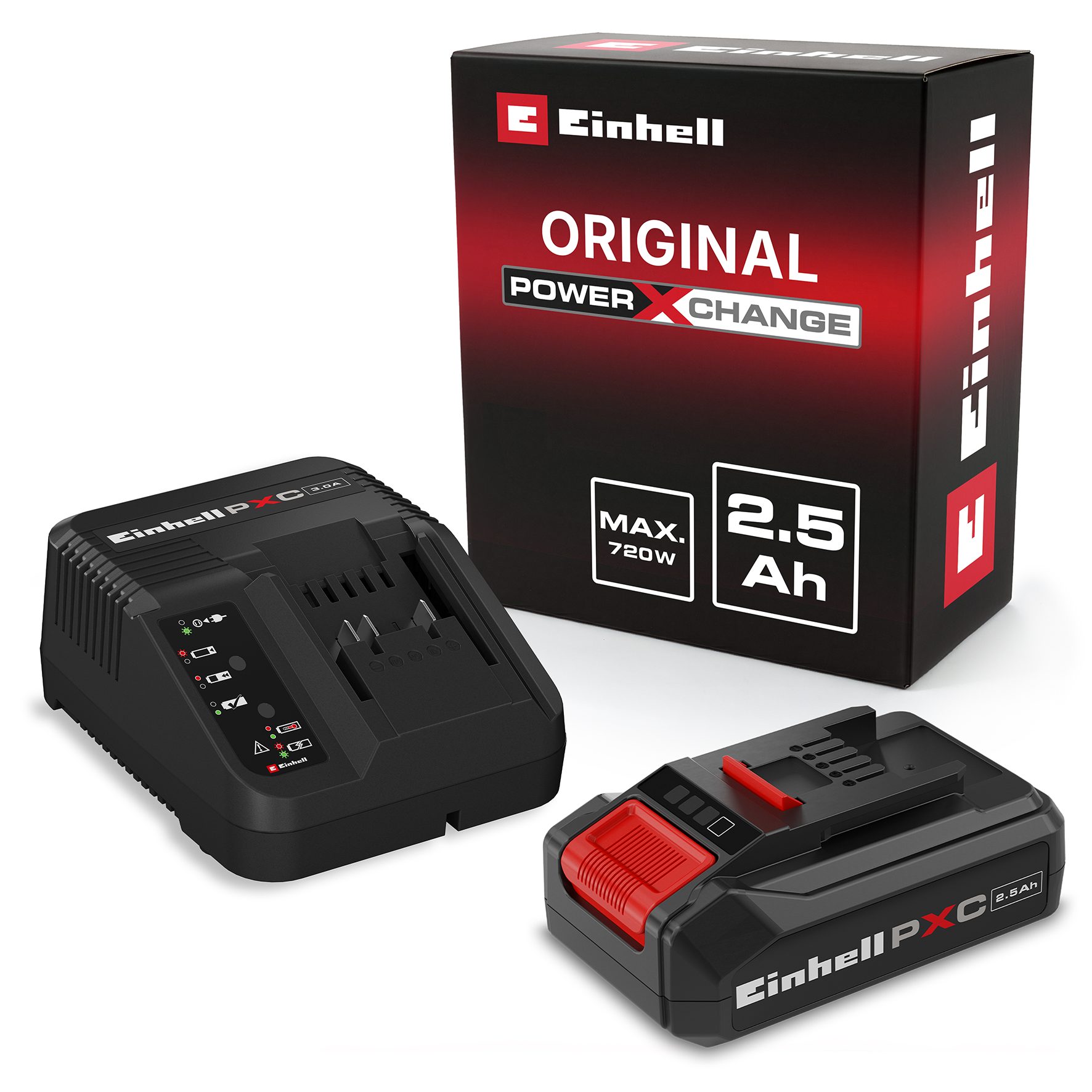 Einhell 18V 2,5Ah PXC Starter Kit Akku Starter-Set, 18 V, 2,5 Ah, inkl. Ladegerät