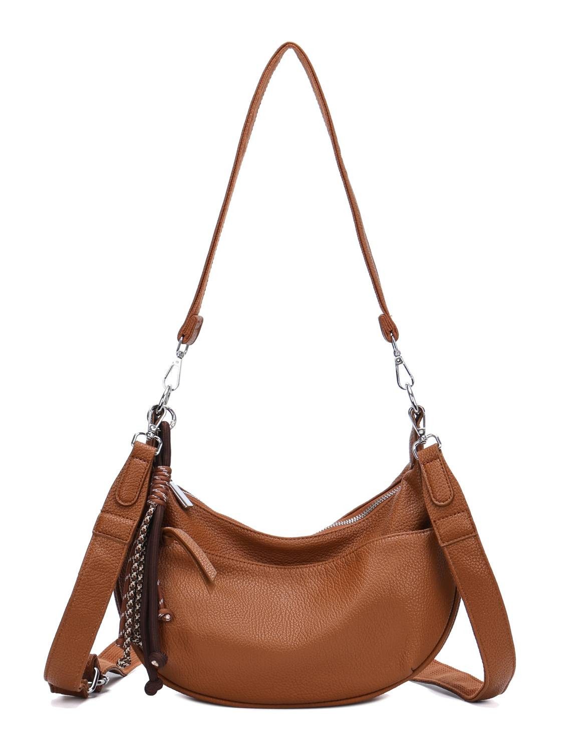 ITALYSHOP24 Schultertasche Damen Tasche Crossbody MOON günstig online kaufen