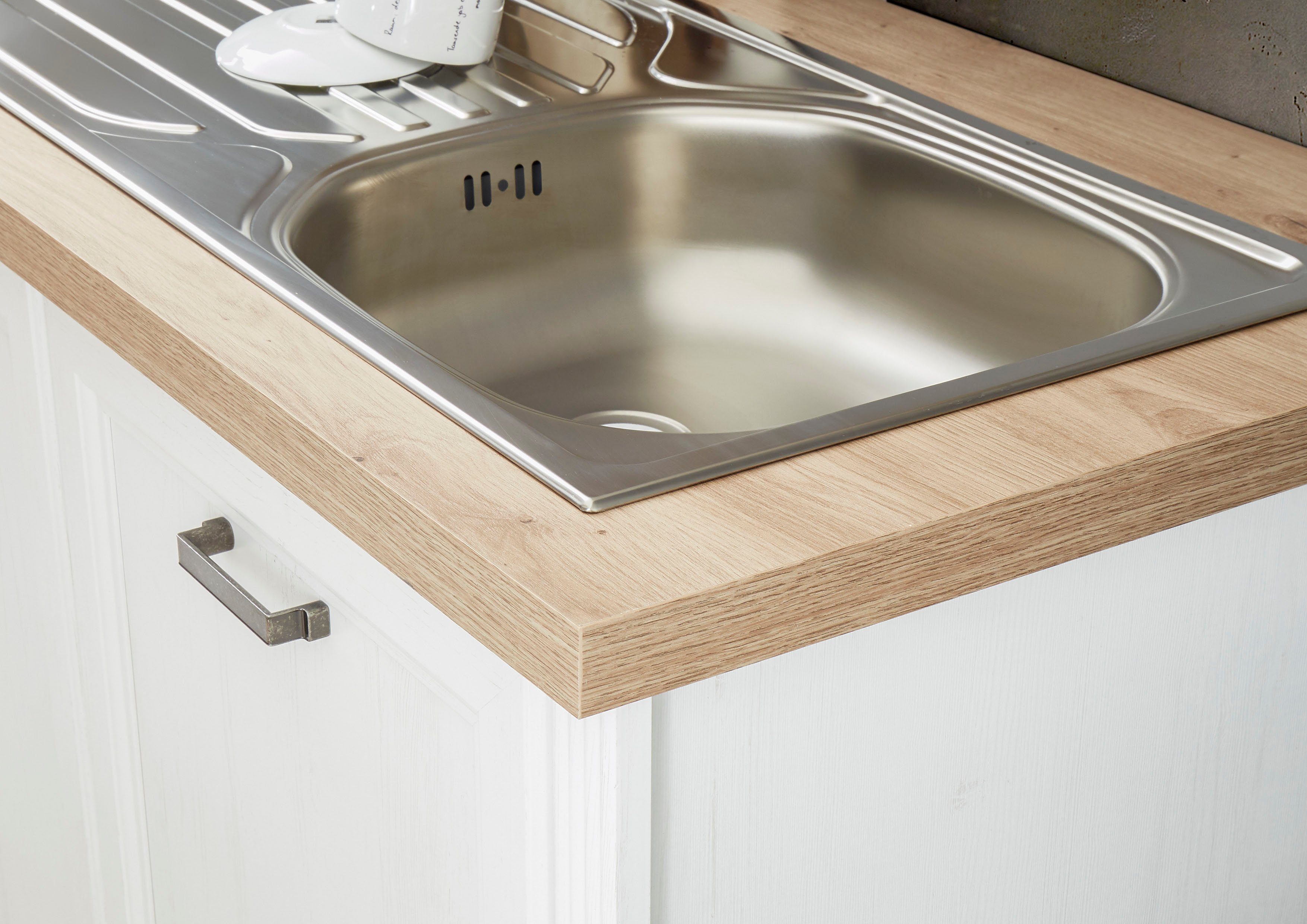 KOCHSTATION Küche Jasmin, 340 cm breit, wahlweise mit oder ohne E-Geräte