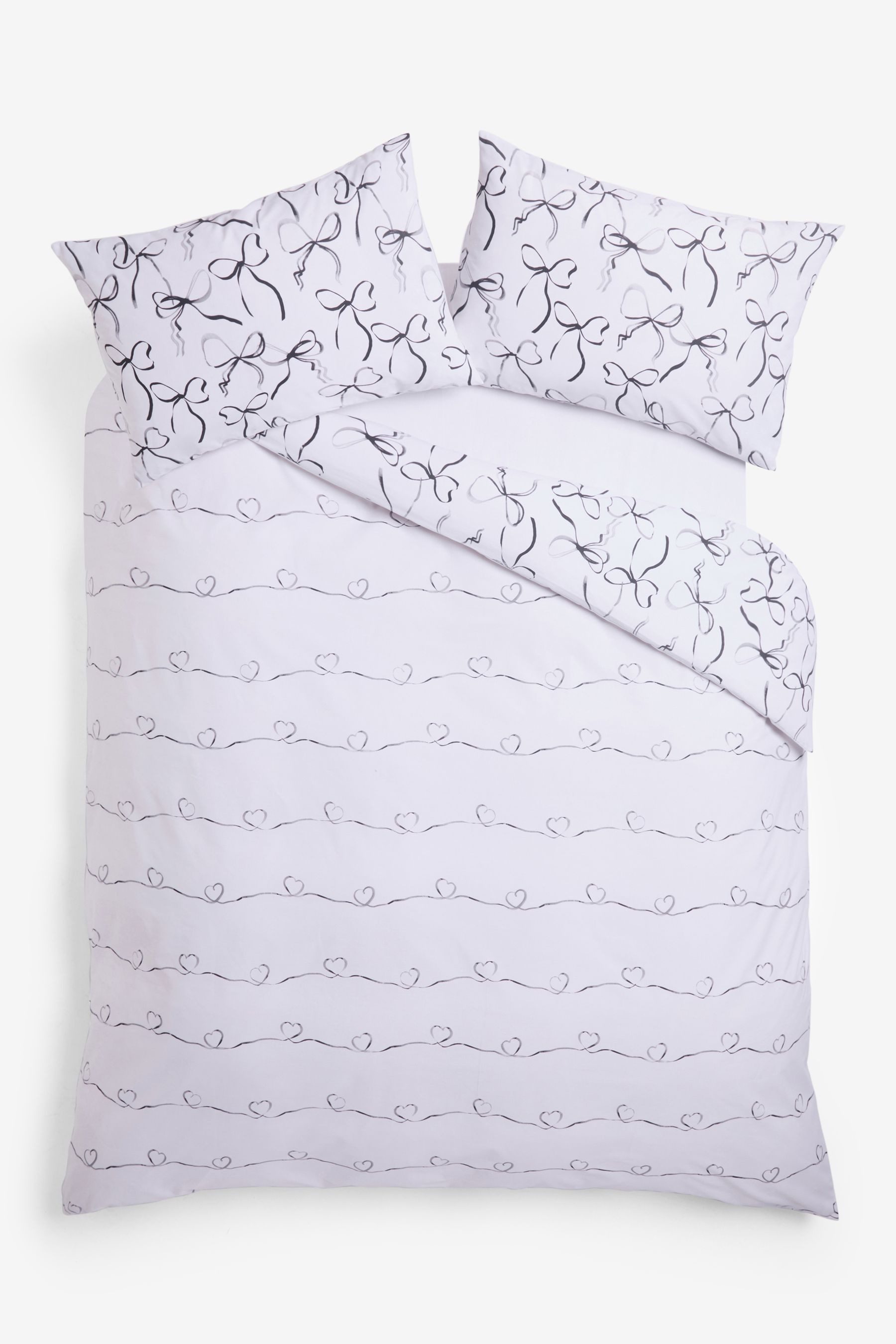 Next Bett-Set Wendbarer Bettbezug- und Kissenbezug, 2er-Pack, Bezug: Polyes günstig online kaufen