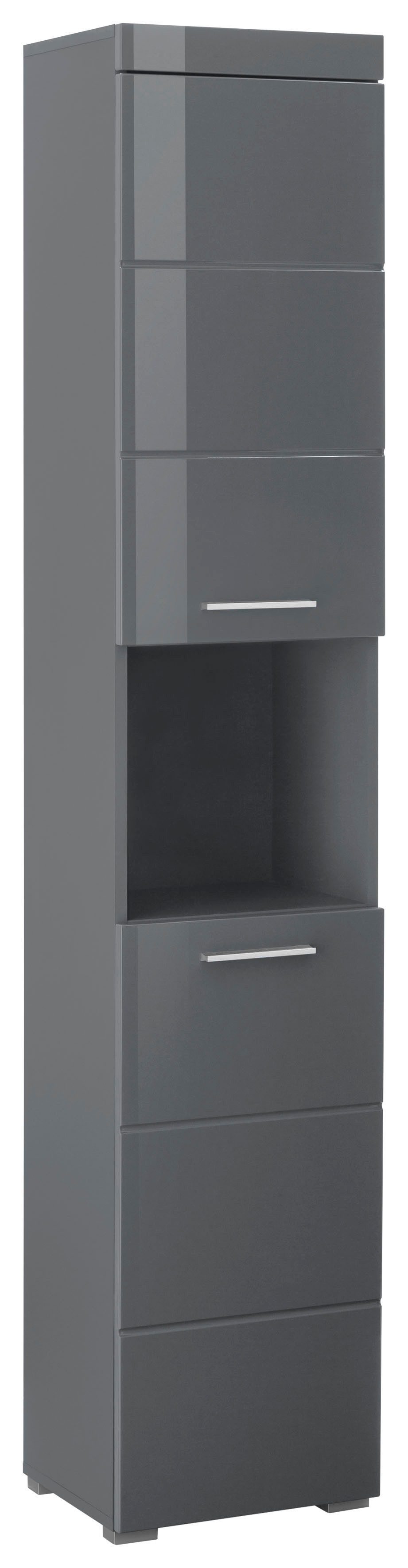 welltime Hochschrank Avena Badschrank mit 2 Türen & 1 Fach - (B/T/H) 37/31/190 cm