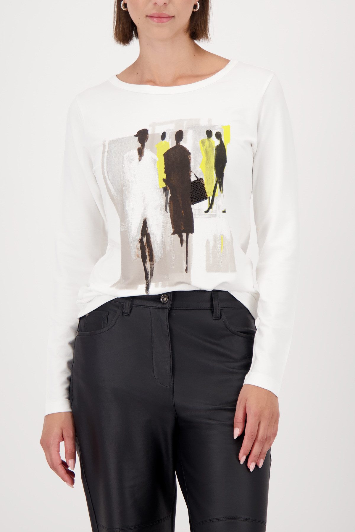 Monari Langarmshirt Regular fit mit Rundhalsausschnitt günstig online kaufen