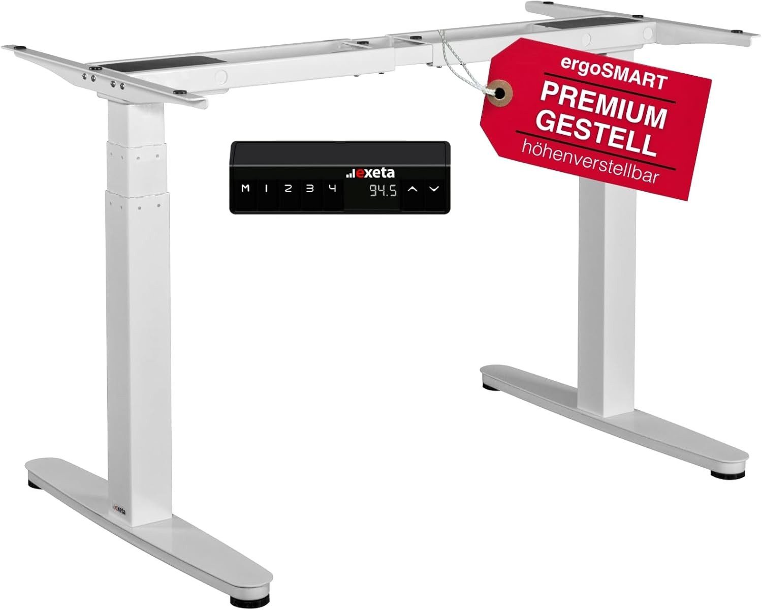 exeta Tischgestell ergoSMART Elektrisch höhenverstellbarer Schreibtisch mit 2 Motoren