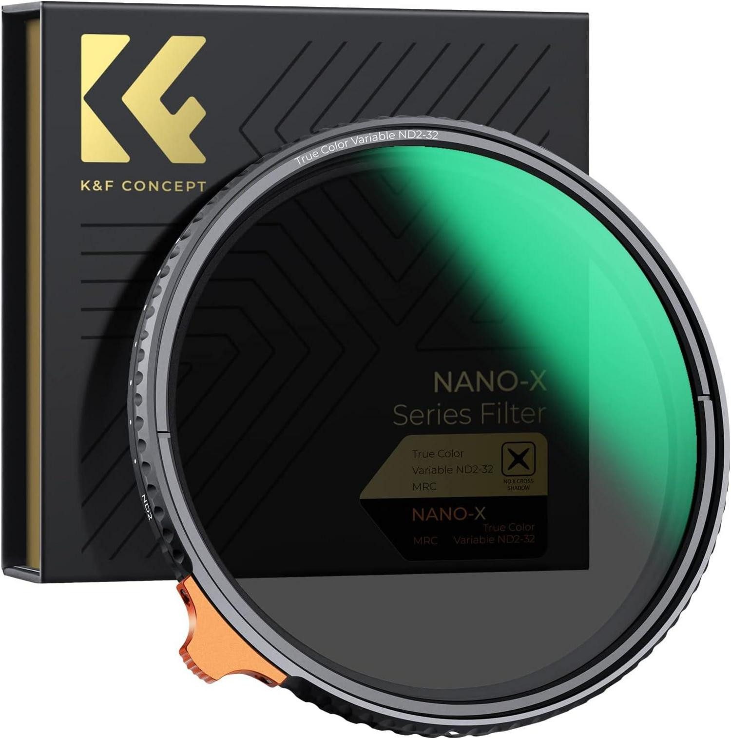 LuxusKollektion Nano-X True Color Variabler ND Filter 77mm Neutral Graufilter ND2-32 Graufilter