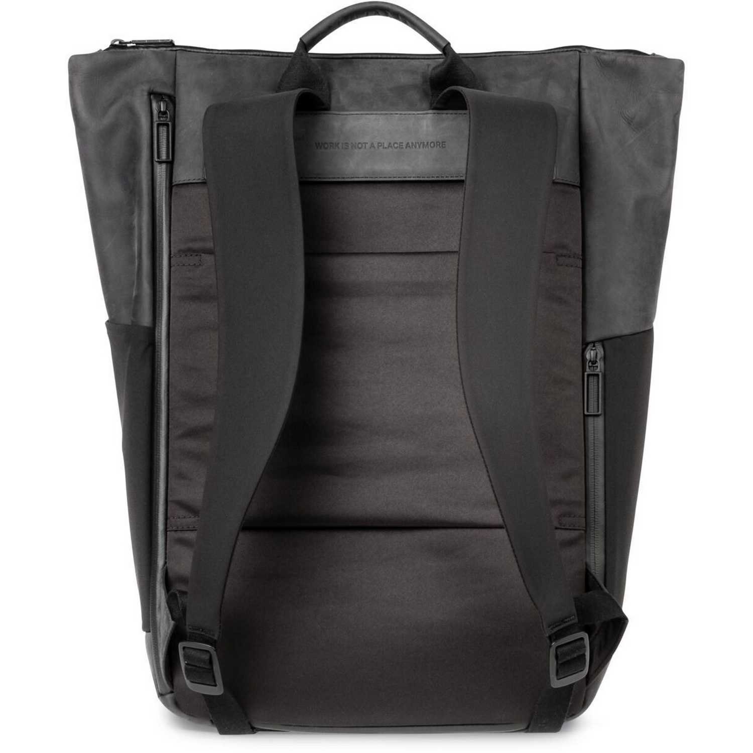 Salzen Freizeitrucksack Rucksack Vertiplorer Leather Charcoal Black
