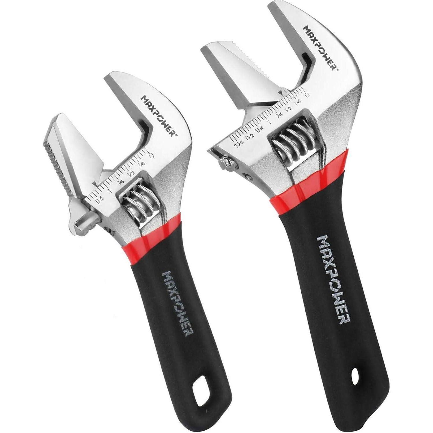 LuxusKollektion Maulschlüssel Schraubenschlüssel Set 150/200mm verstellbar