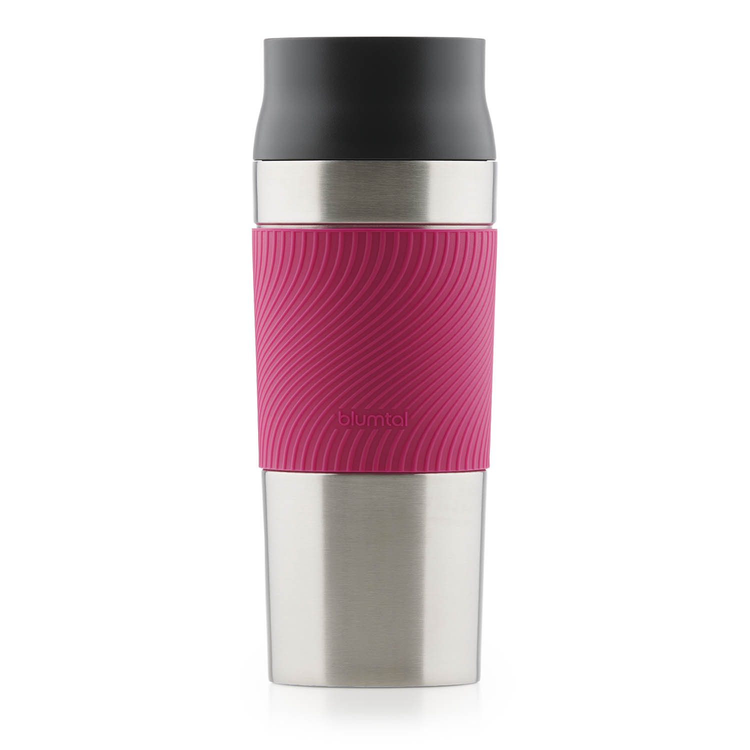 Blumtal Isolierflasche Thermobecher Classic aus Edelstahl - auslaufsicher Becher to go, hält 4h heiß/ 8h kalt, 360° Trinköffnung, Easy Quick-Press-Verschluss