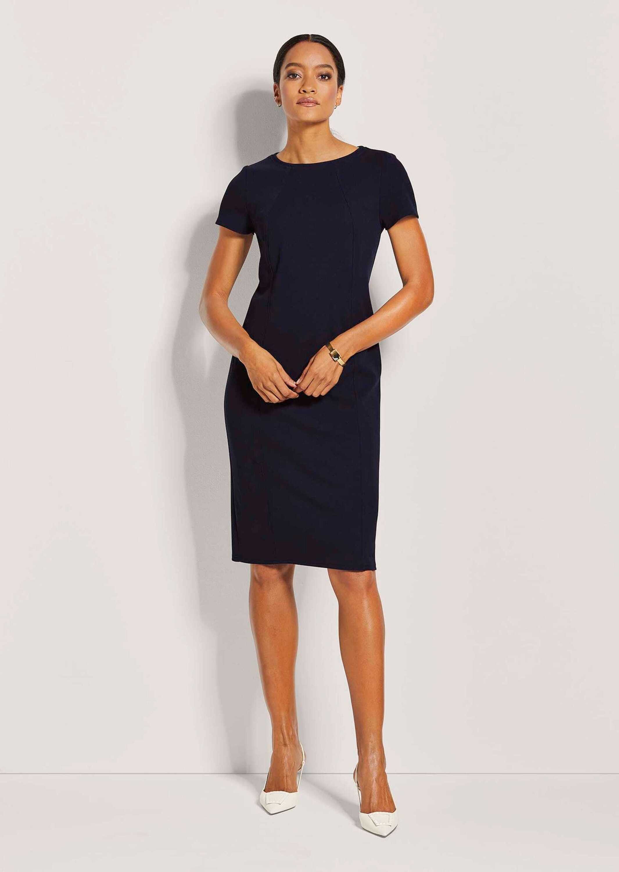 Midikleid Etuikleid mit kurzen Ärmeln