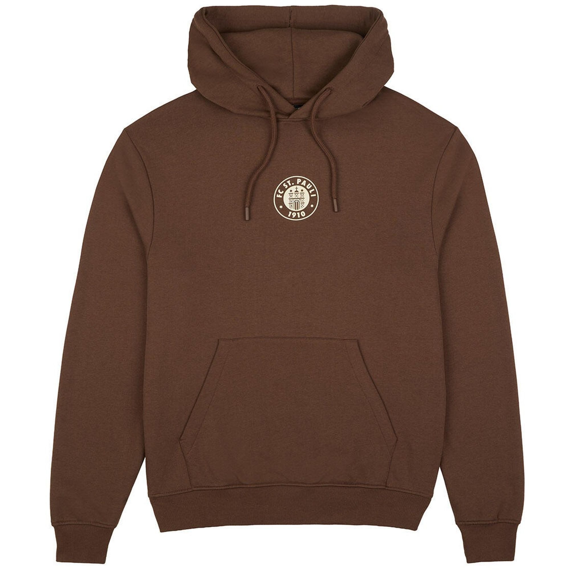 FC St. Pauli Kapuzenpullover FC St. Pauli - Kapuzenpullover "Logo braun/off white"