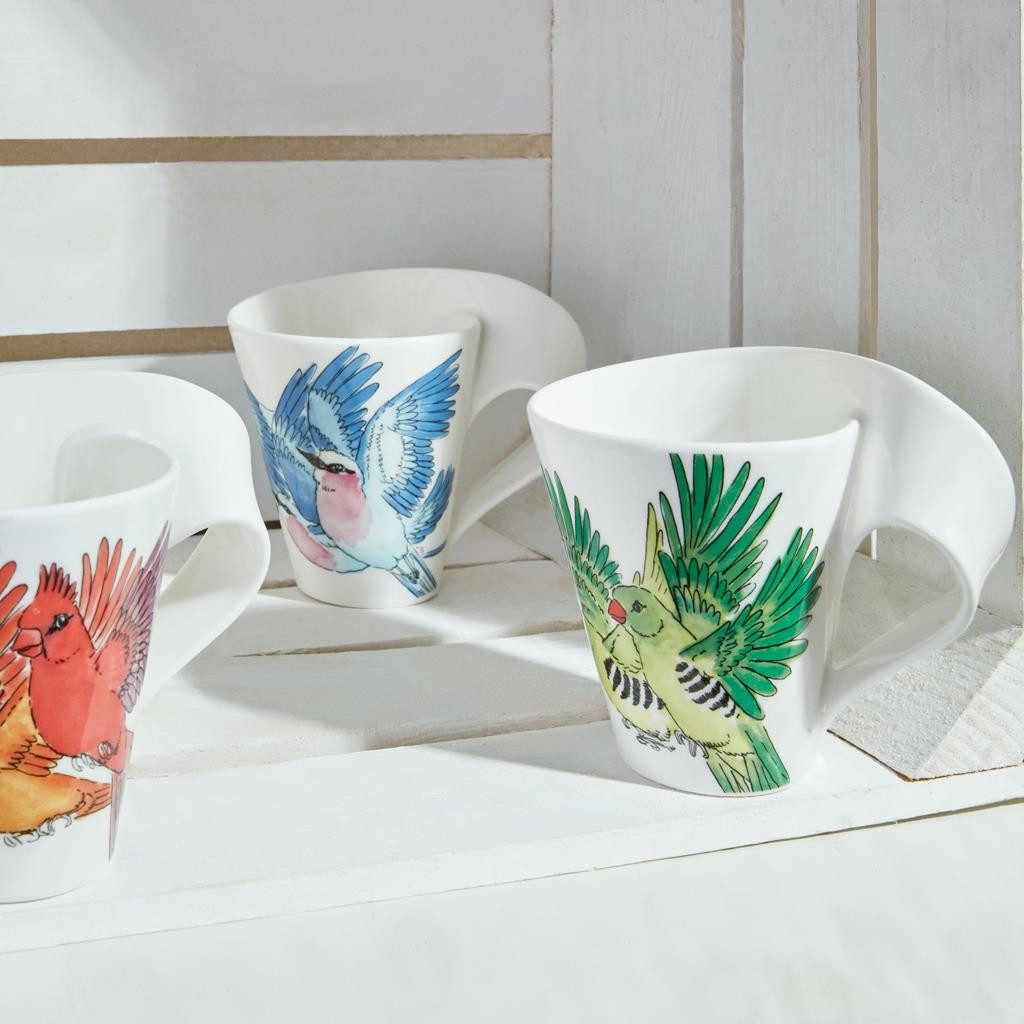 Villeroy & Boch Becher NewWave Caffè Becher mit Henkel 300 ml, 1-tlg., Porzellan