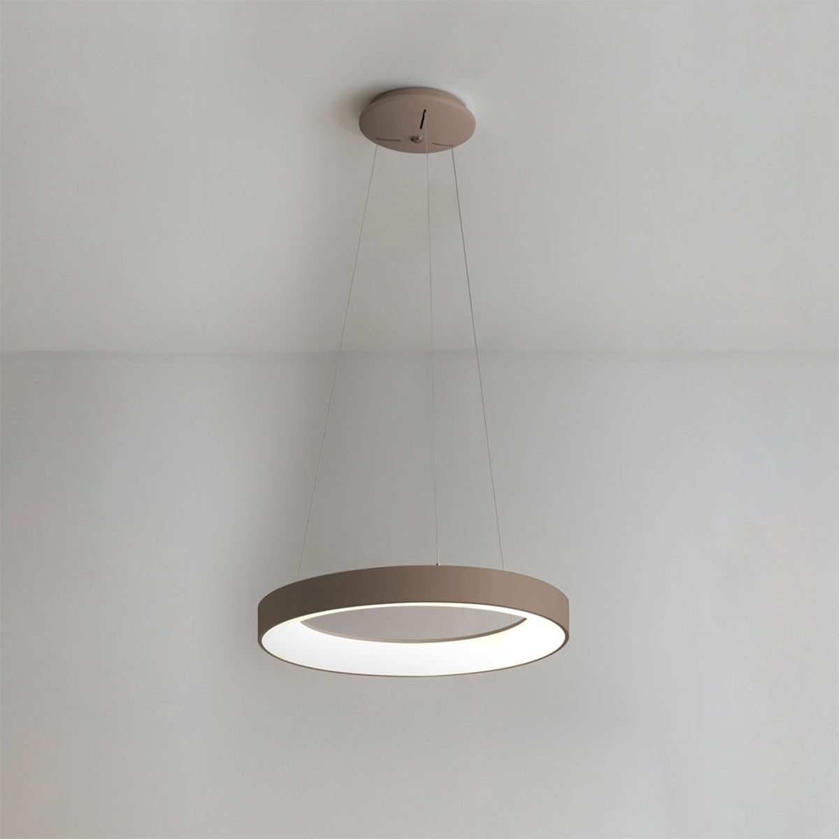 Vivida International Подвесные светильники Inner-R Pendelleuchte, Sand, Ø: 60 cm, LED fest integriert, Warmweiß, Hängelampe