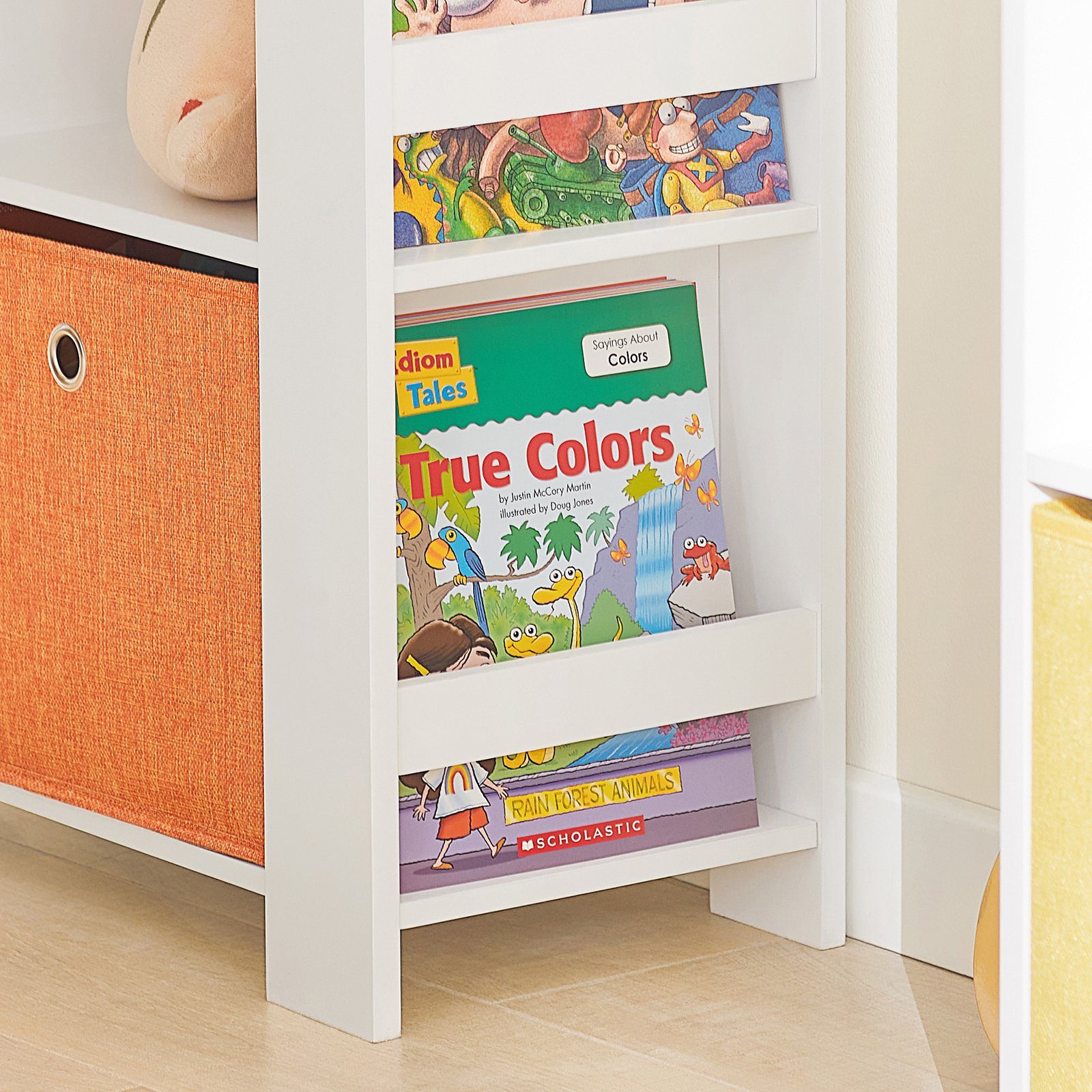 Stoffboxen KMB48, mit Bücherregal Kinderregal Spielzeugregal Turm-Design SoBuy mit 2