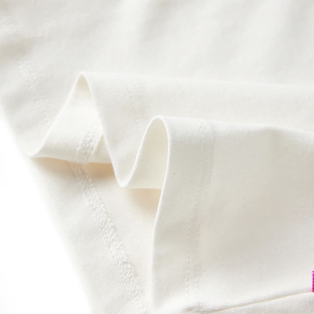 vidaXL Langarmshirt Kinder-Langarmshirt Ecru 116