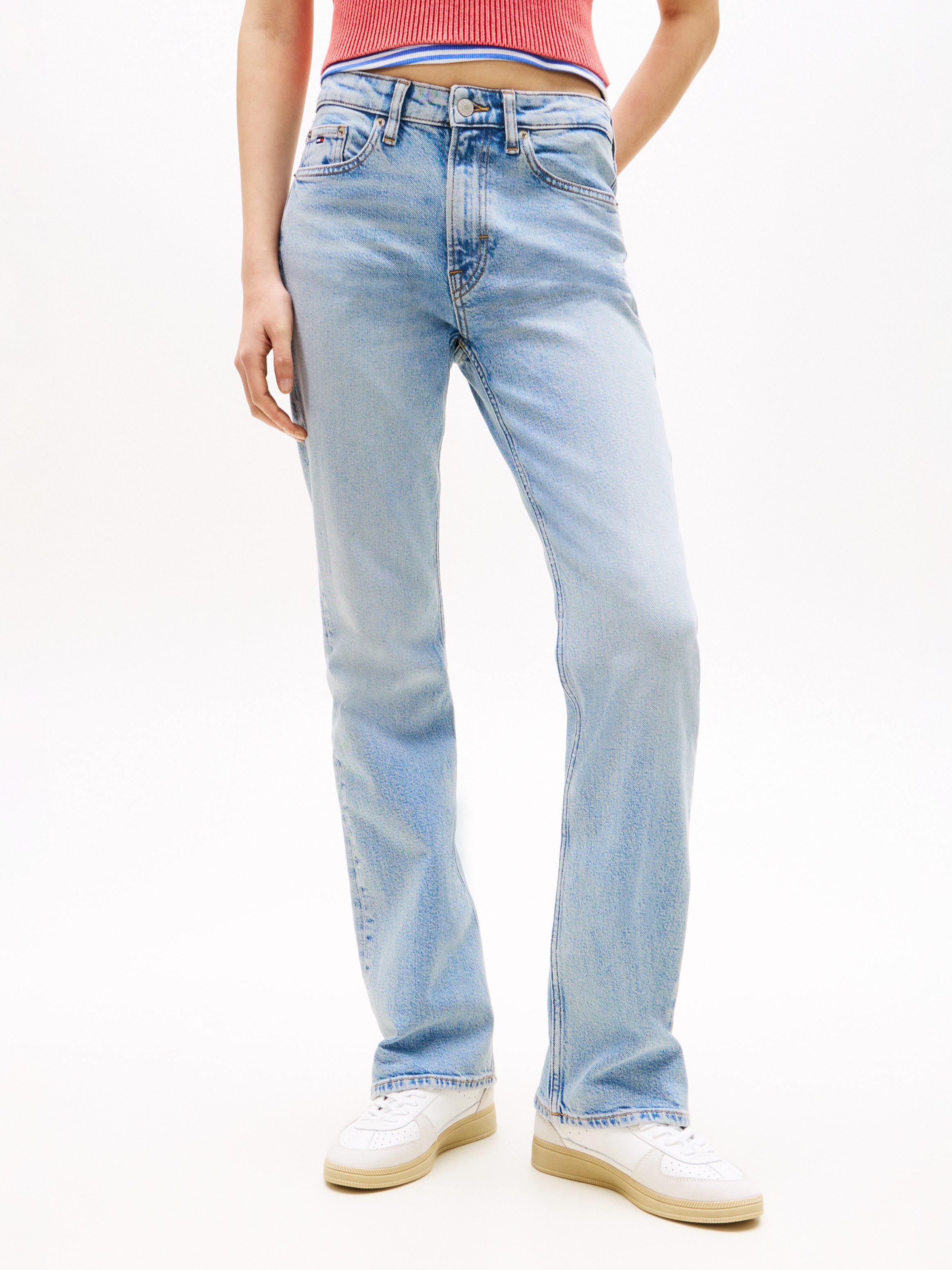 Tommy Jeans Bootcut-Jeans CLEO MID BOOTCUT im Baumwoll-Mix, Mid Waist
