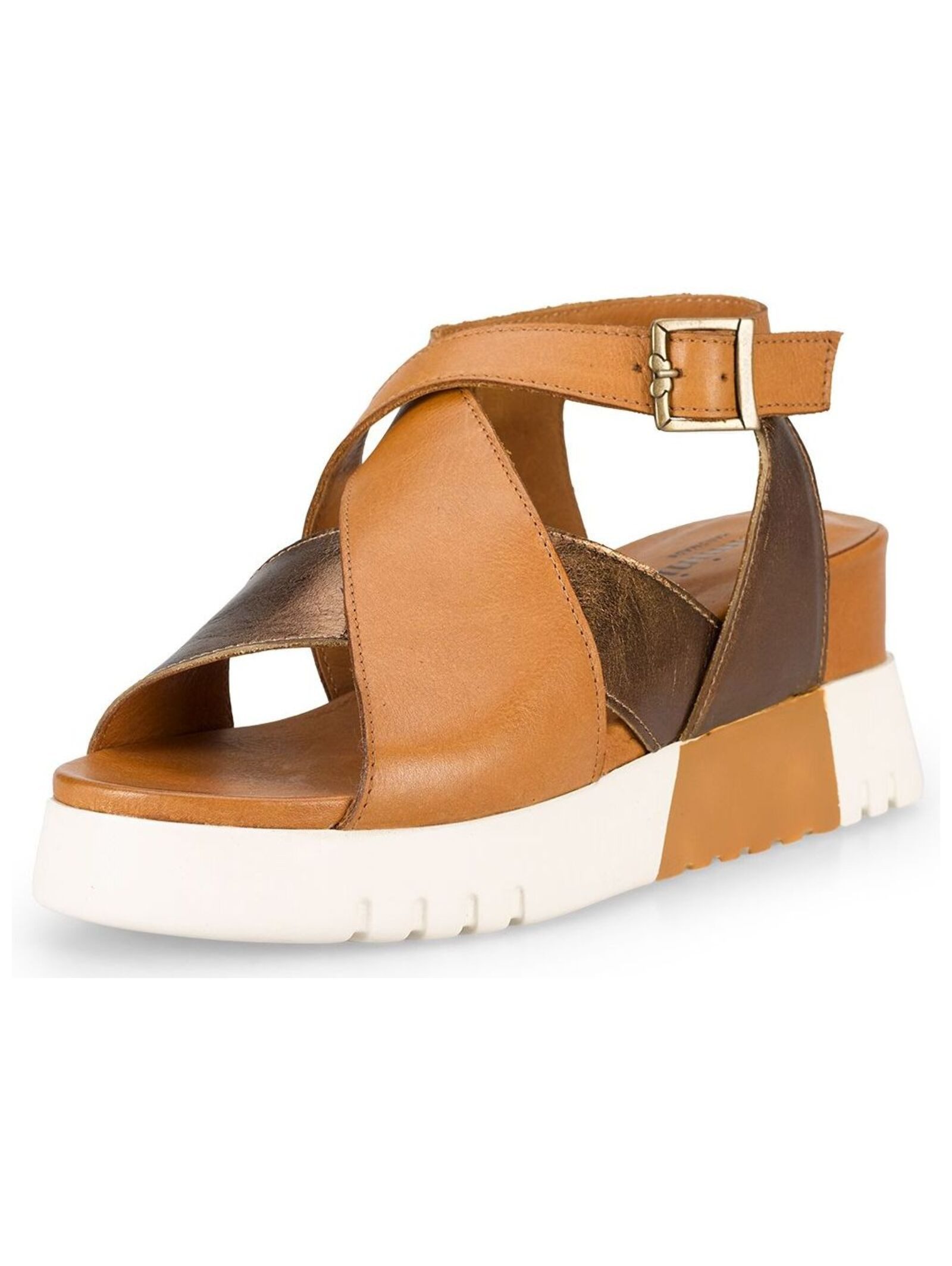 Felmini Wide Fit Sandalen Leder Riemchensandalette günstig online kaufen
