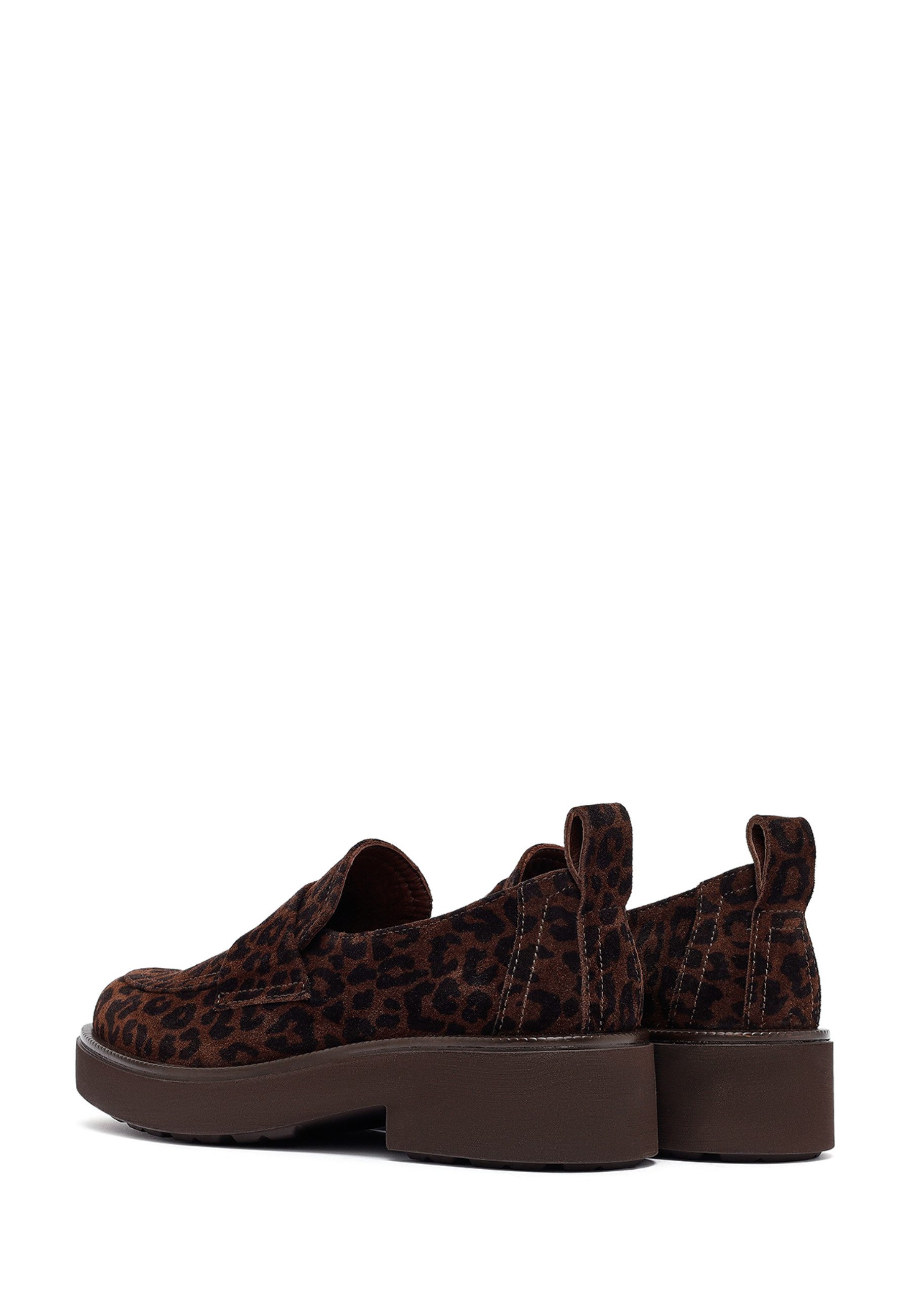 Derimod Maskuline Loafer aus Veloursleder Loafer Textilfutter, EVA Sohle, Absatz 3 cm