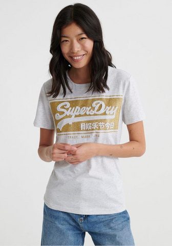 SUPERDRY Футболка »V LOGO BLOCK EMBOSS GL...