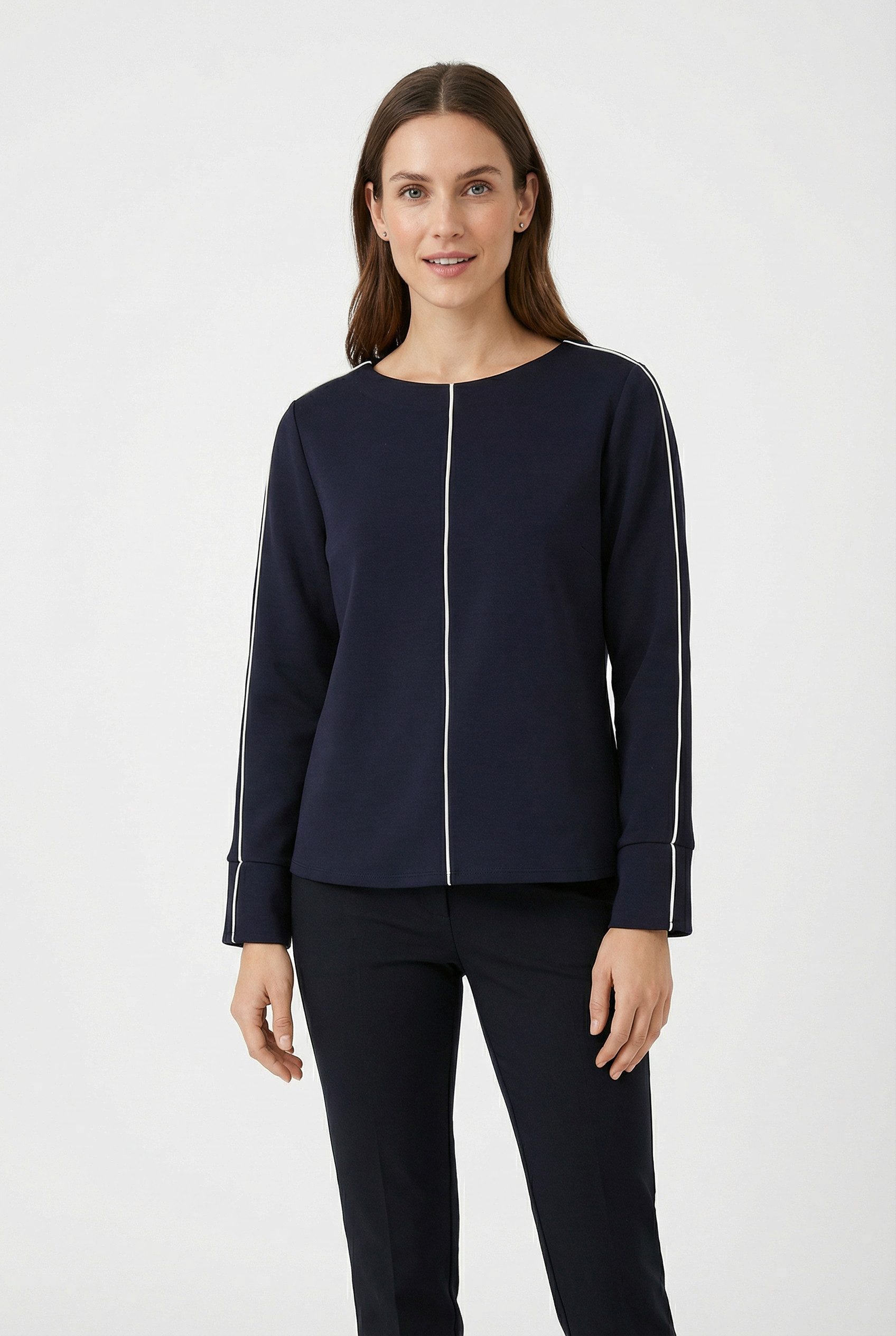 s.Oliver BLACK LABEL Sweatshirt U-Boot Ausschnitt günstig online kaufen
