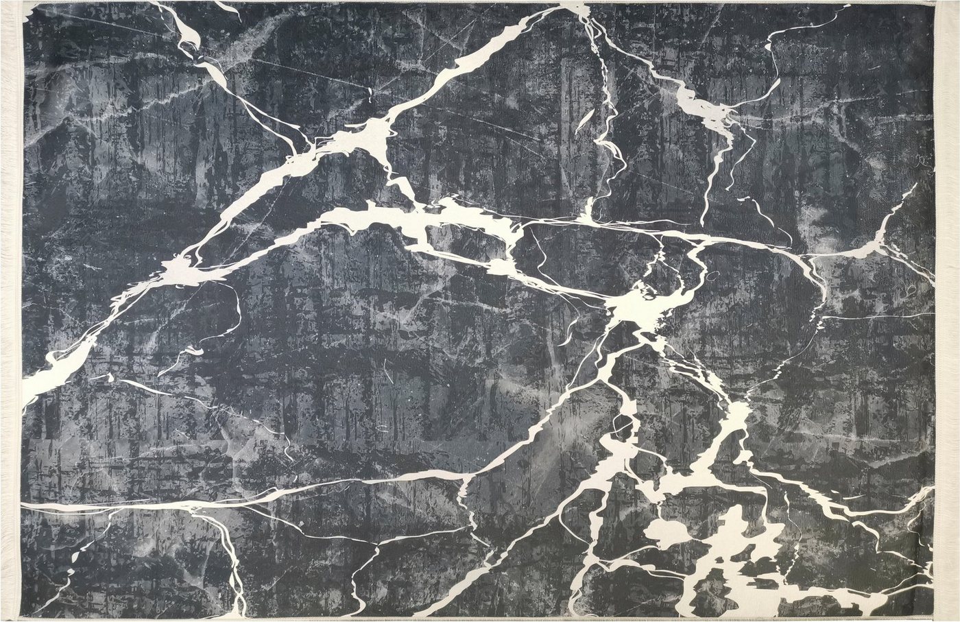 Teppich »Sultan 0063«, RESITAL The Voice of Carpet, rechteckig, Höhe 9 mm, bedrucktes Flachgewebe, Marmor Design, mit Fransen, waschbar, Wohnzimmer-kaufen