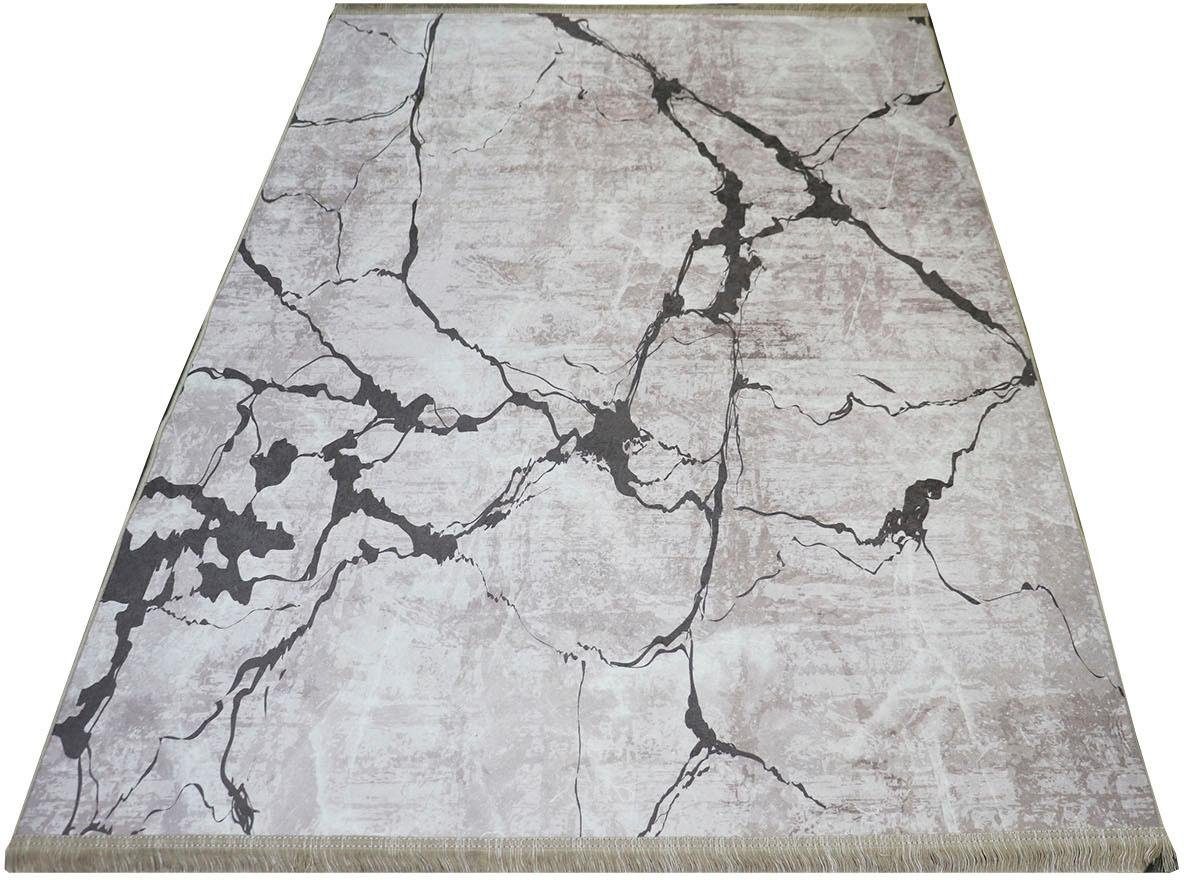 Teppich »Sultan 0063«, RESITAL The Voice of Carpet, rechteckig, Höhe 9 mm,  bedrucktes Flachgewebe, Marmor Design, mit Fransen, waschbar, Wohnzimmer  online kaufen | OTTO